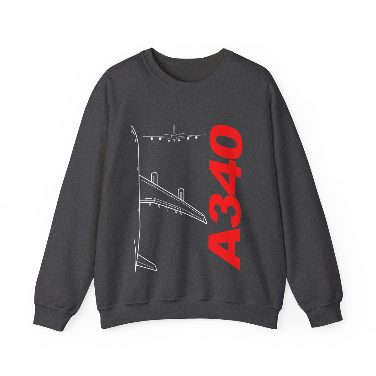 Airbus A340 Crewneck Sweatshirt - Travel Inspiring Cozy Apparel