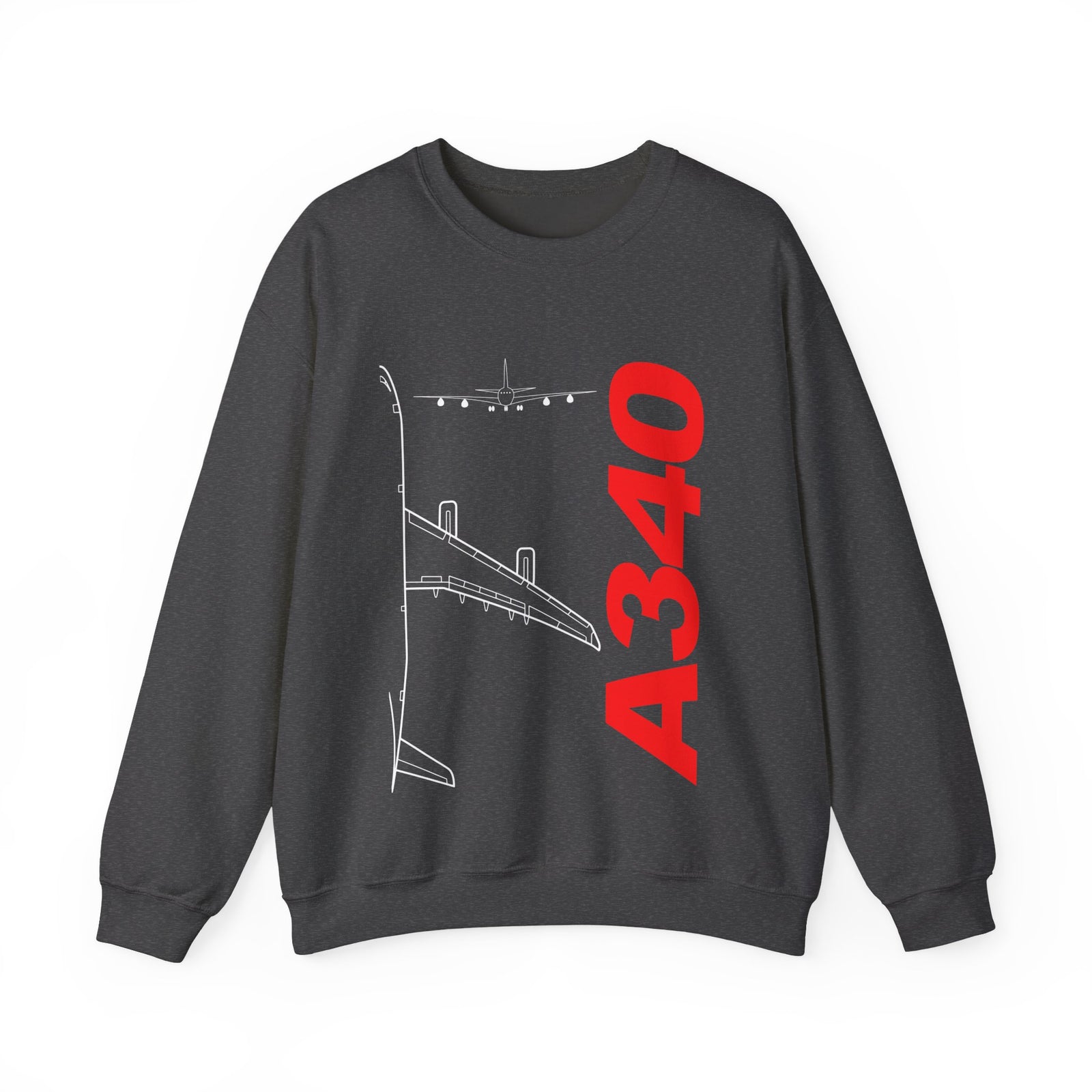 Airbus A340 Crewneck Sweatshirt - Travel Inspiring Cozy Apparel