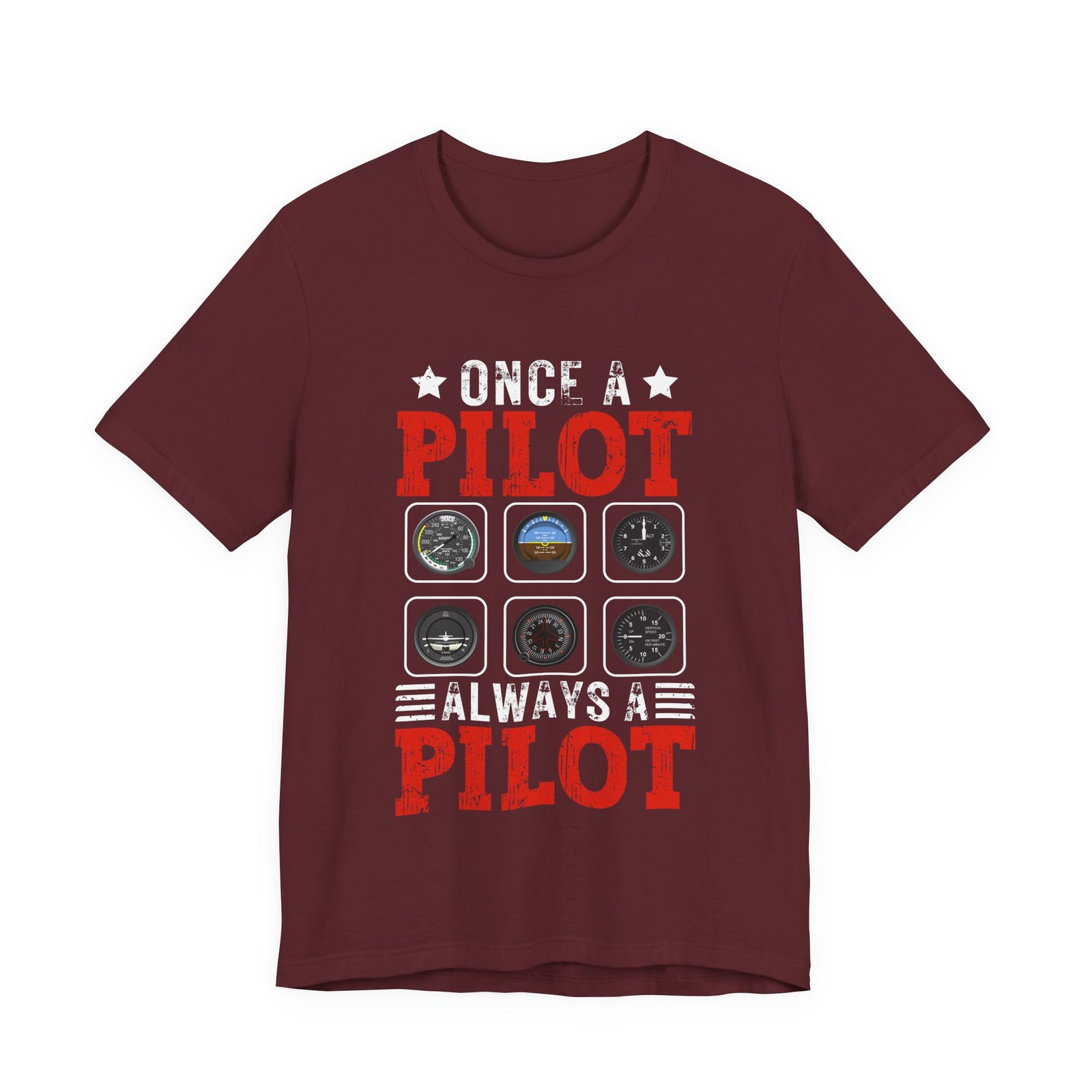Once A Pilot Always A Pilot - Unisex Jersey Tee