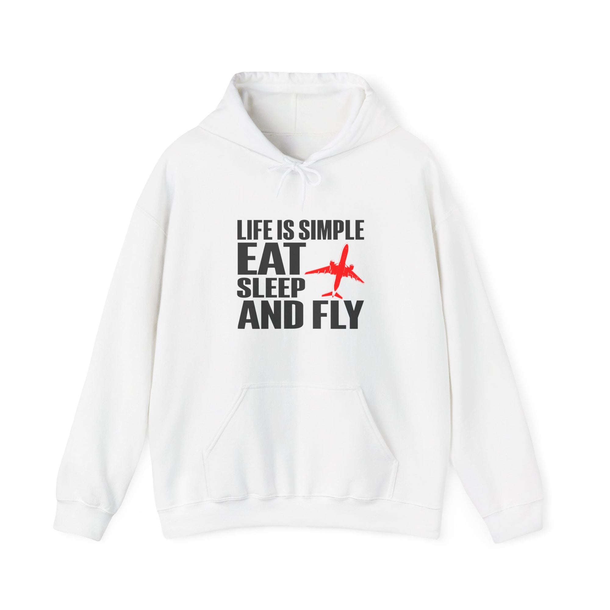 Life Is Simple Eat Sleep And Fly  - Pullover Hoodie