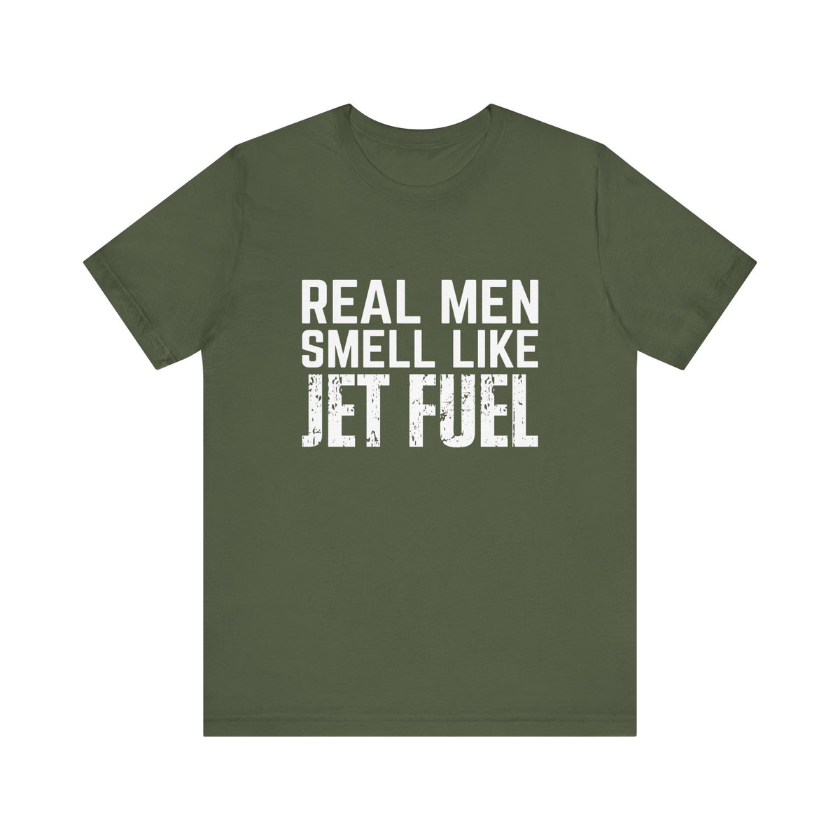 Real Men Smell Like Jet Fuel Unisex Jersey Tee - Perfect for Aviation Enthusiasts