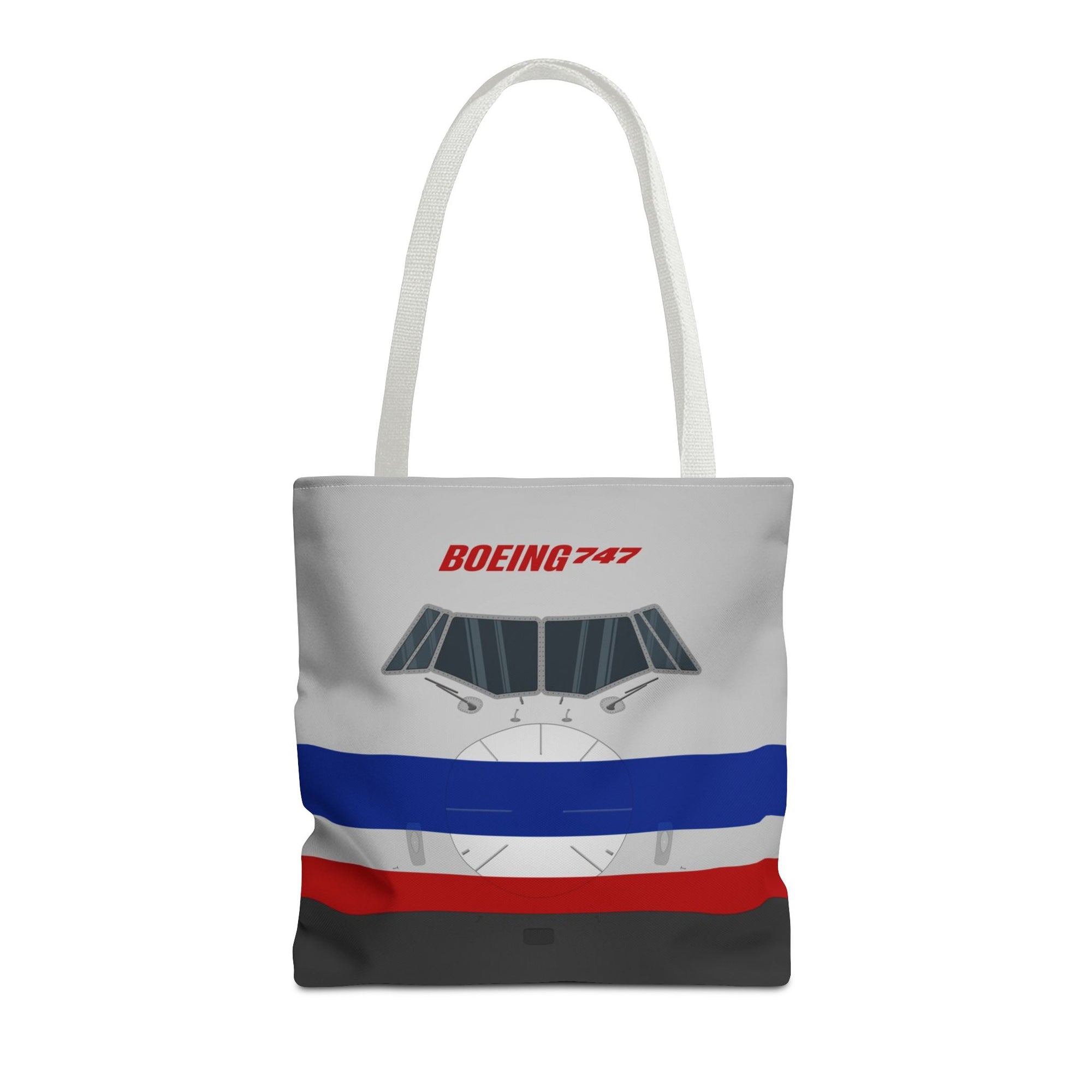 AA 747 Tote Bag — Printed Green Travel Tote
