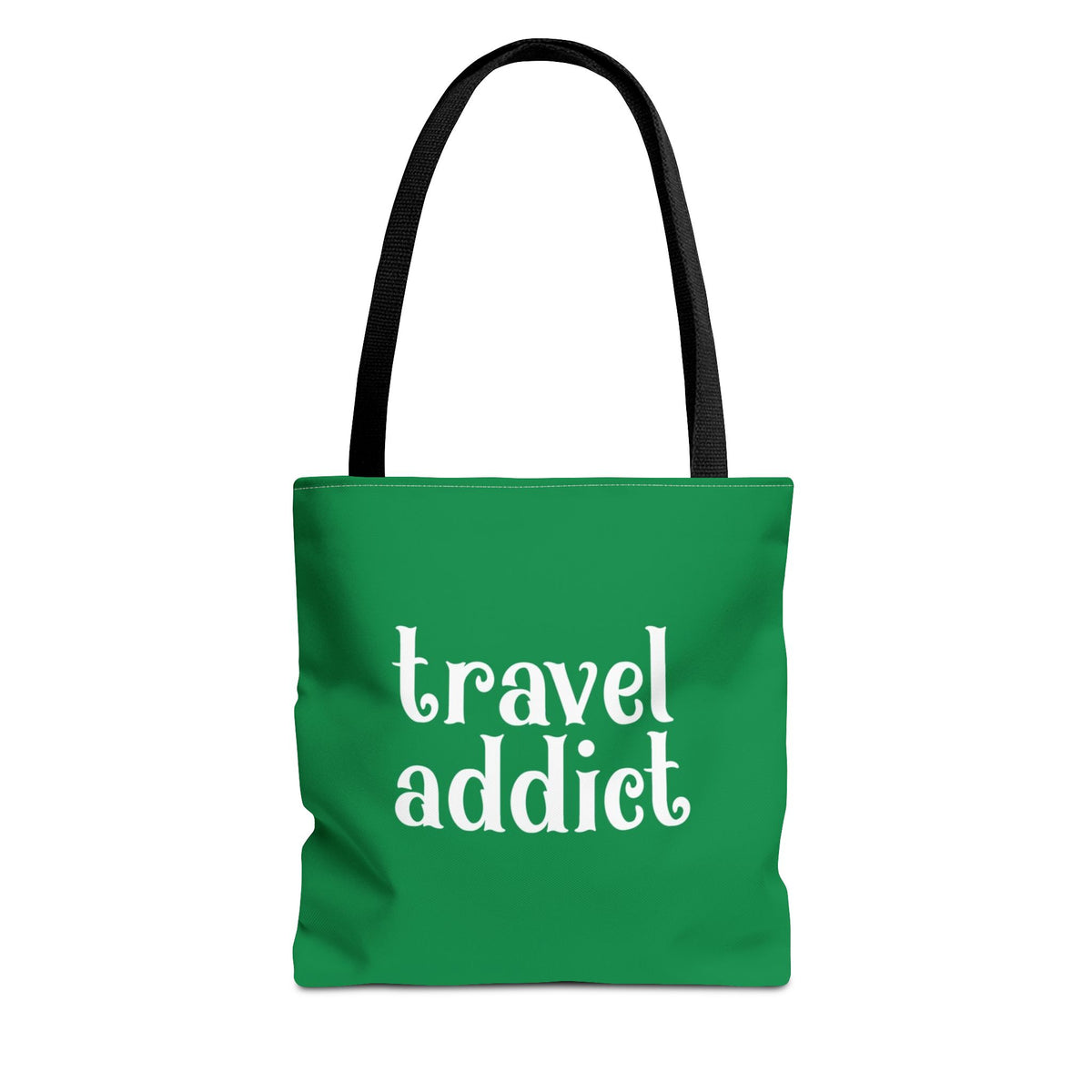 Travel Addict Tote Bag — Printed Green Travel Tote
