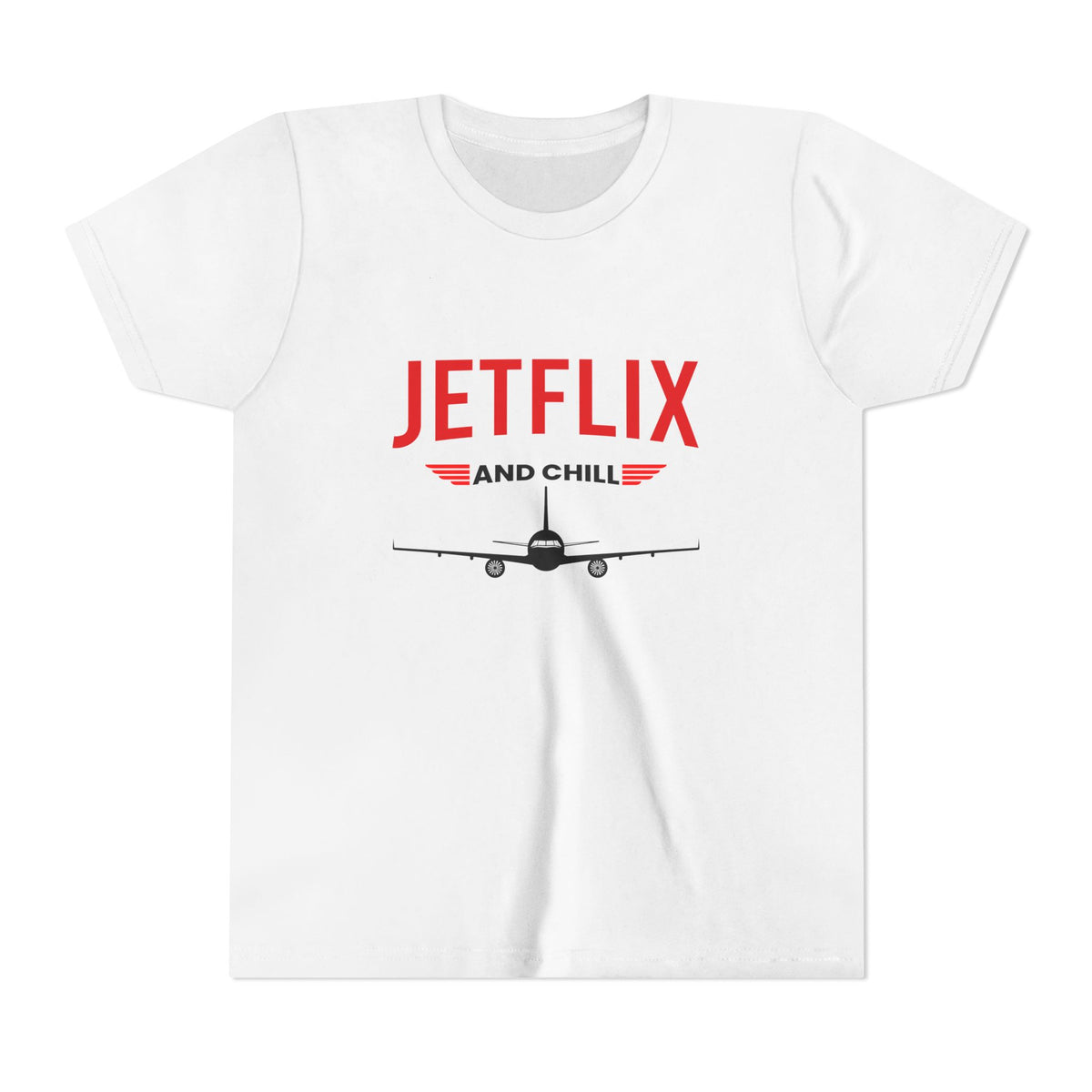 JetFlix And Chill - Unisex Youth Short Sleeve Tee