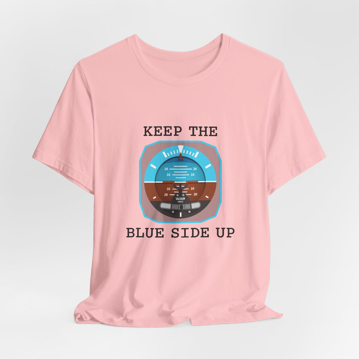 Keep The Blue Side Up Unisex Jersey Tee - Perfect for Aviation Enthusiasts