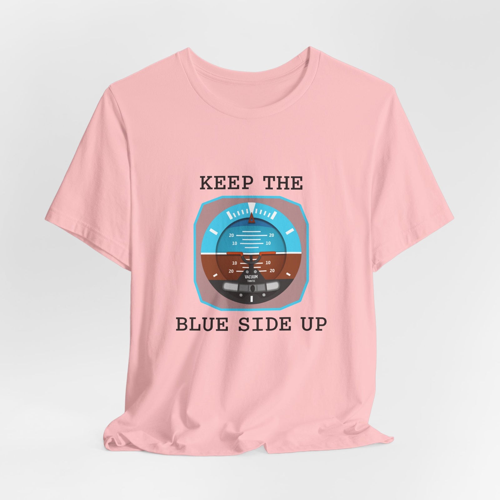 Keep The Blue Side Up Unisex Jersey Tee - Perfect for Aviation Enthusiasts