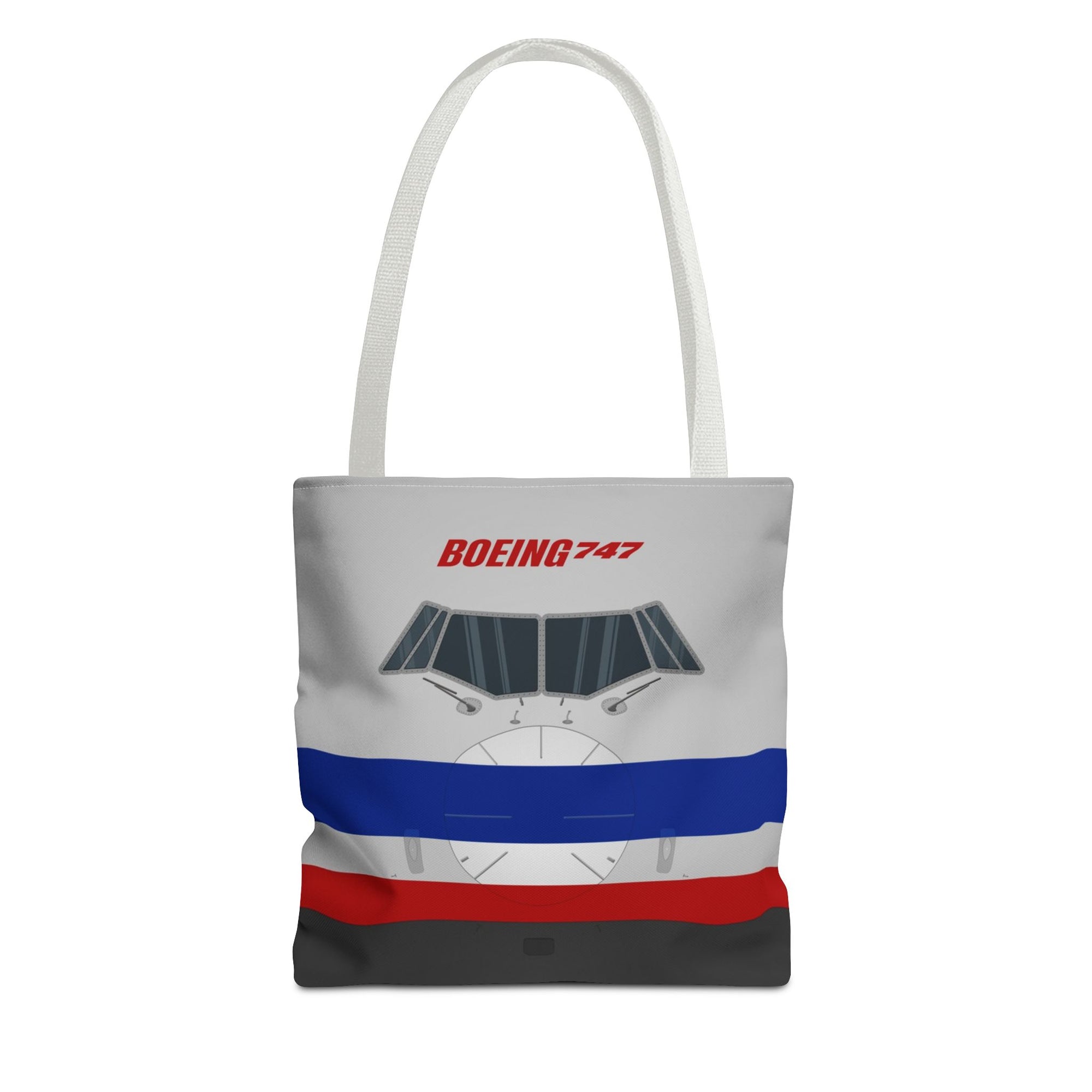AA 747 Tote Bag — Printed Green Travel Tote