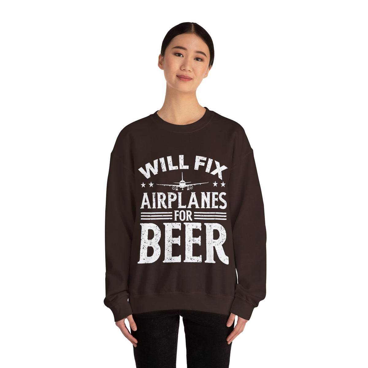 Will Fix Airplanes For Beer -  Unisex Crewneck Sweatshirt