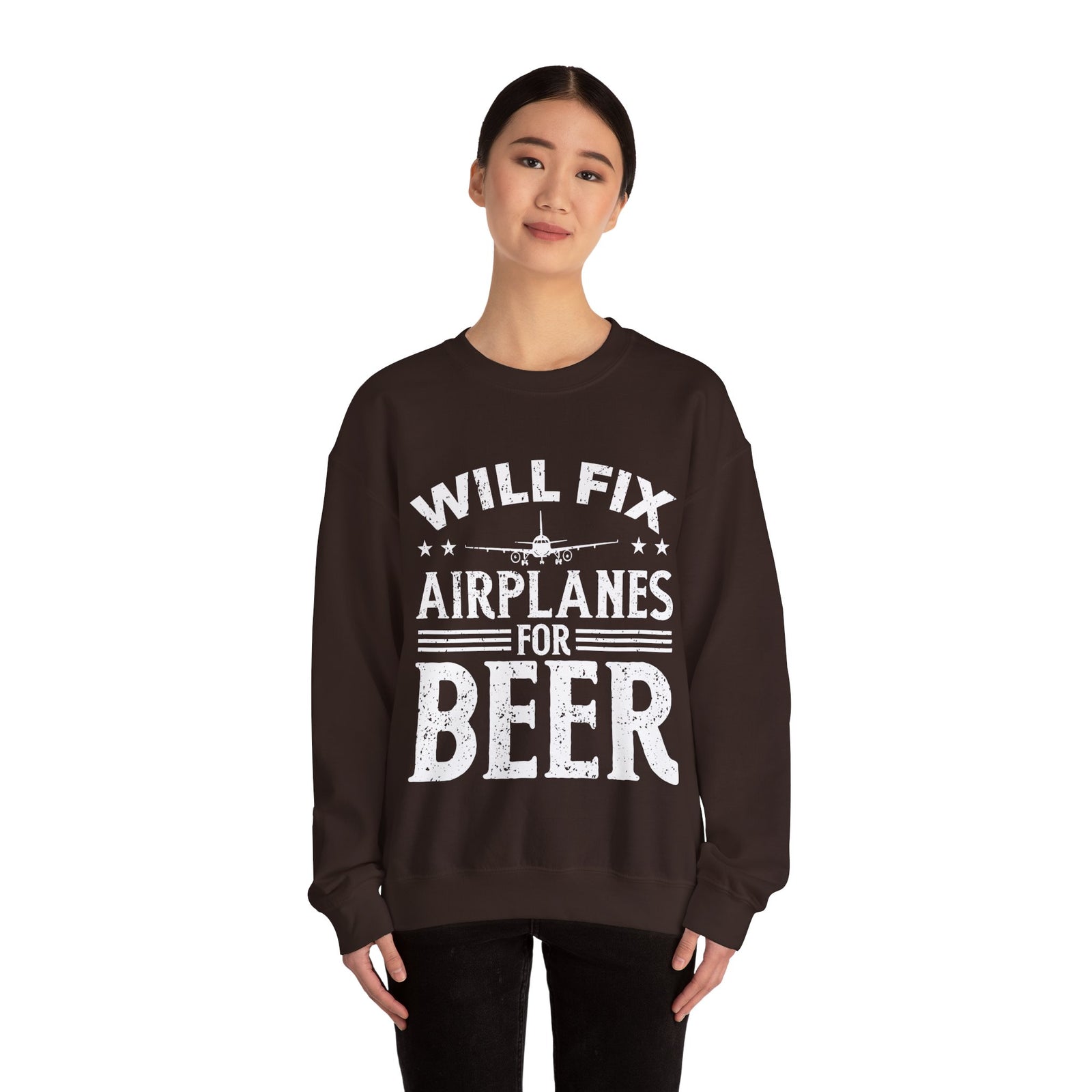 Will Fix Airplanes For Beer -  Unisex Crewneck Sweatshirt
