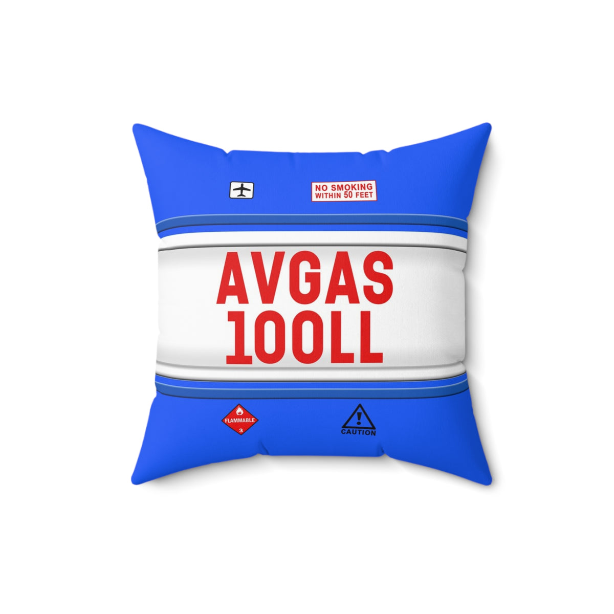 Avgas 100ll - Spun Polyester Square Pillow