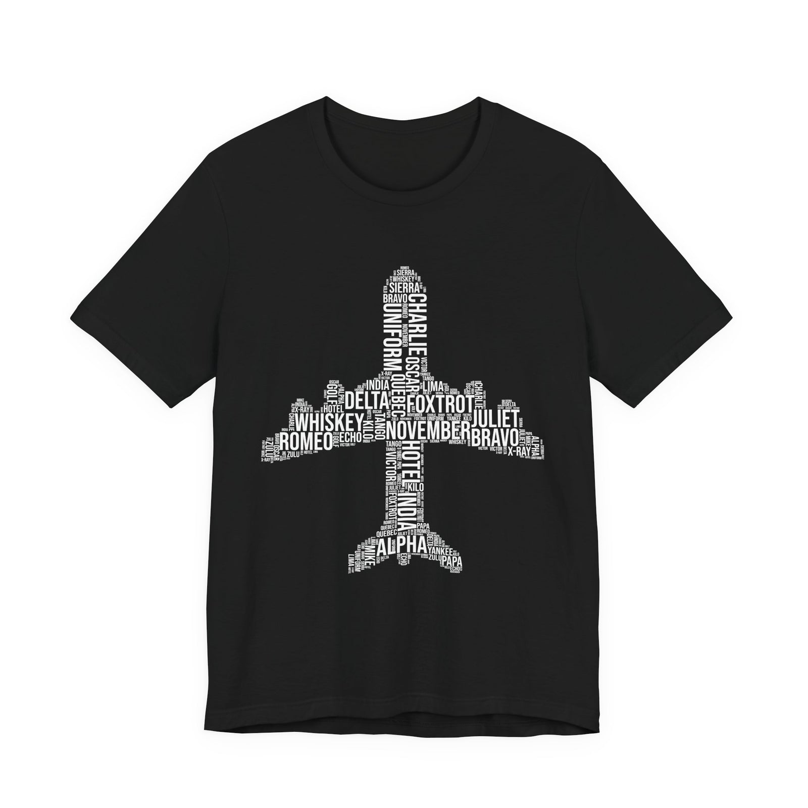Airplane Typography  - Unisex Jersey Tee
