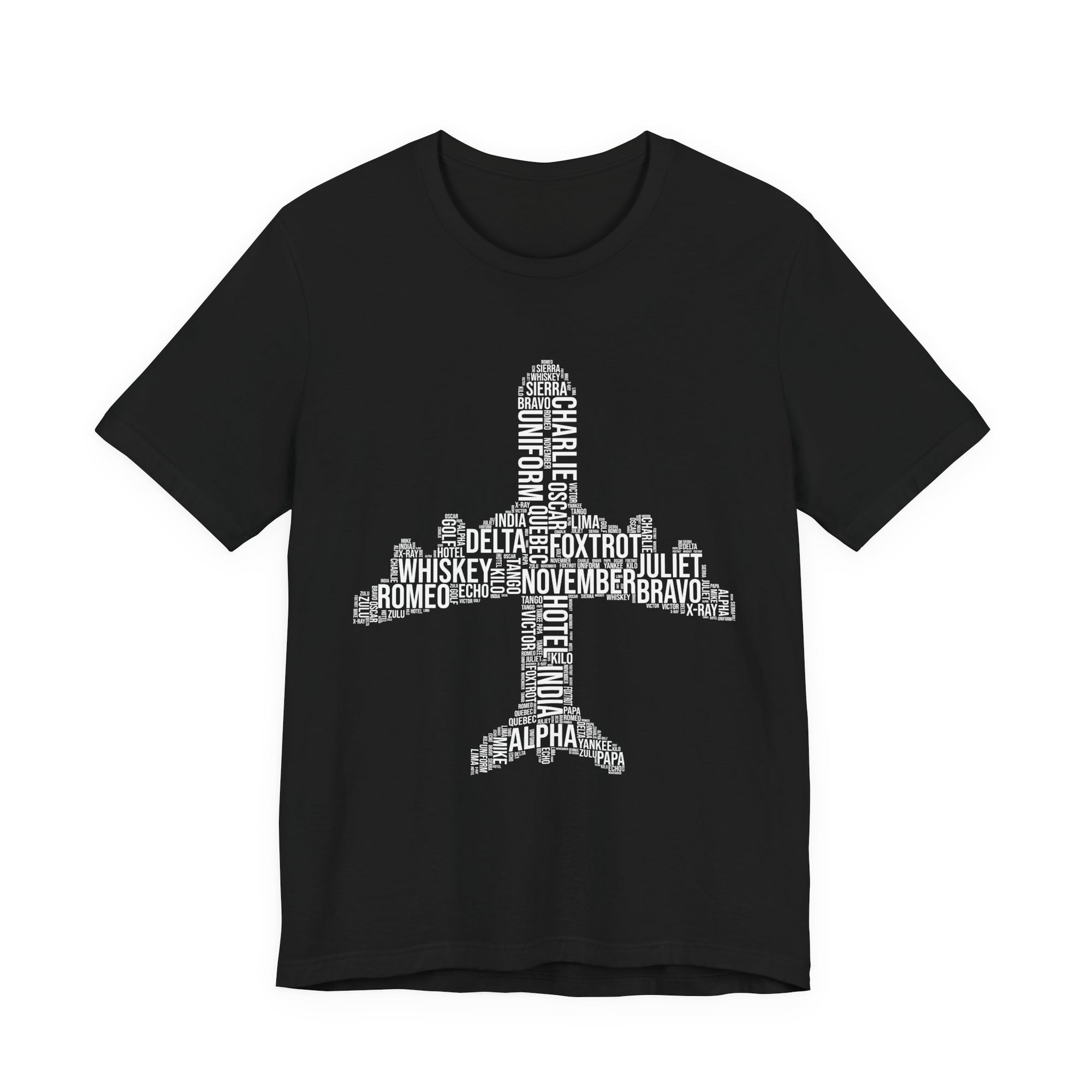 Airplane Typography  - Unisex Jersey Tee