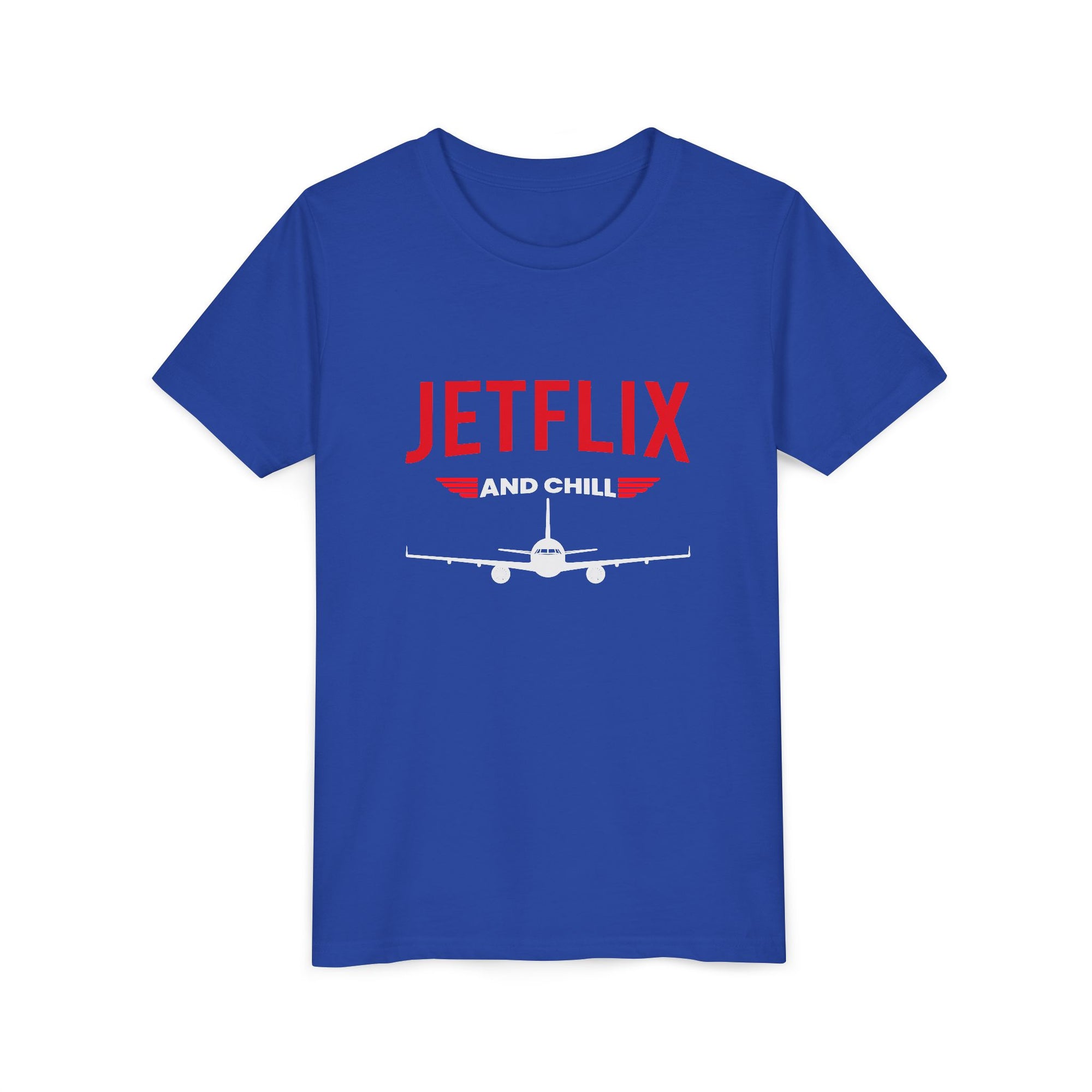 JetFlix And Chill - Unisex Youth Short Sleeve Tee