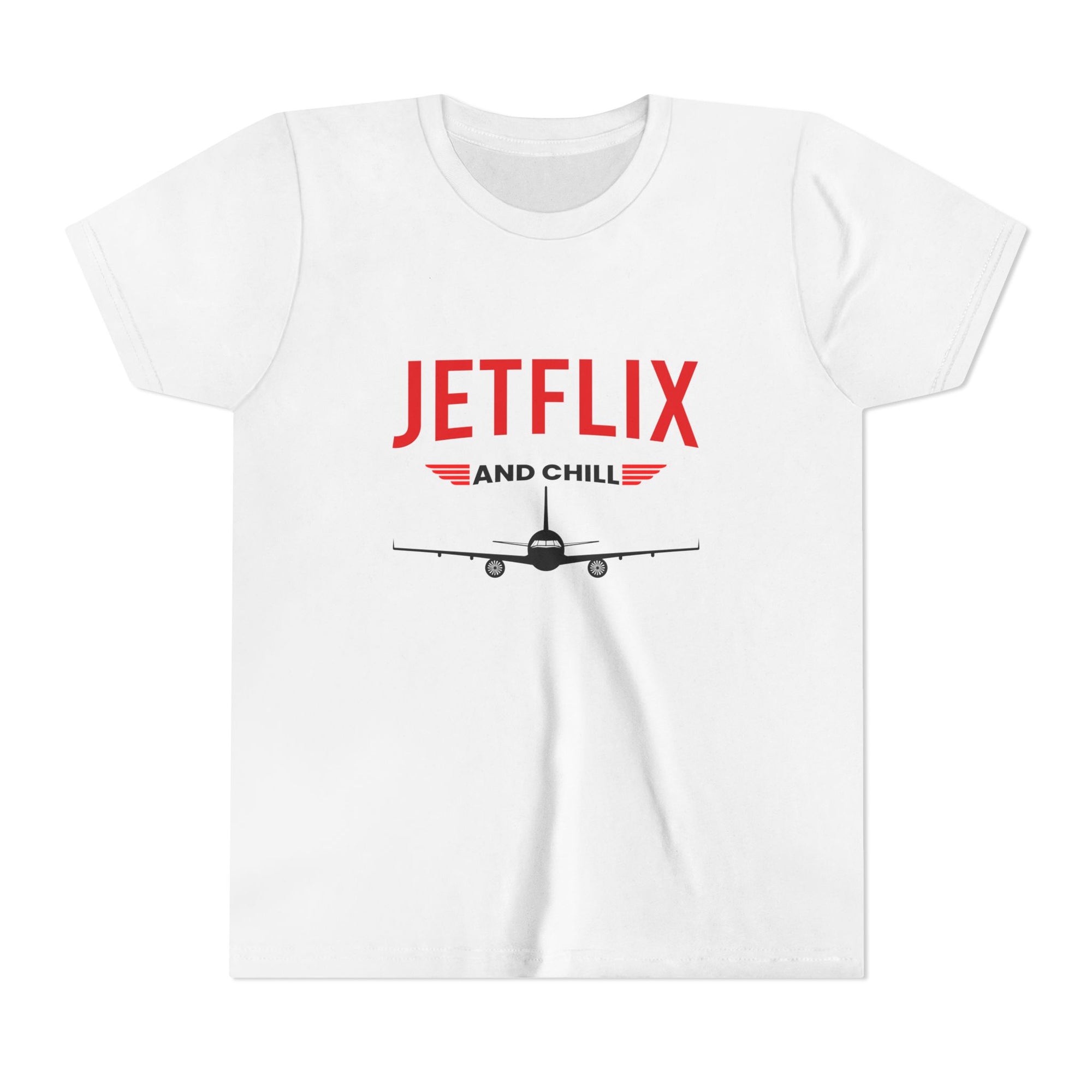 JetFlix And Chill - Unisex Youth Short Sleeve Tee