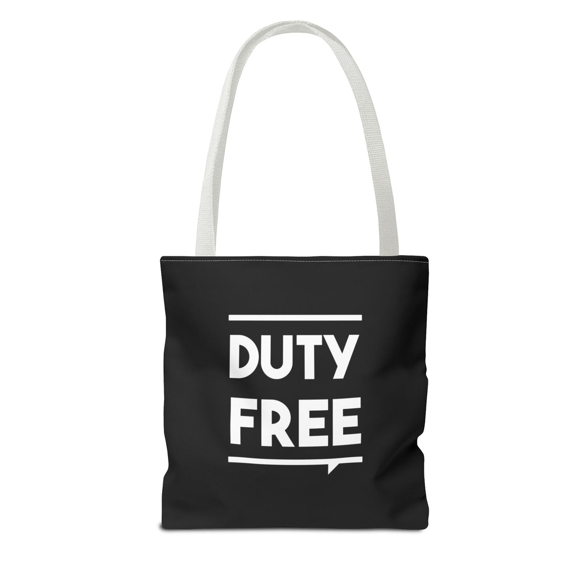 Duty Free Tote Bag — Printed Green Travel Tote