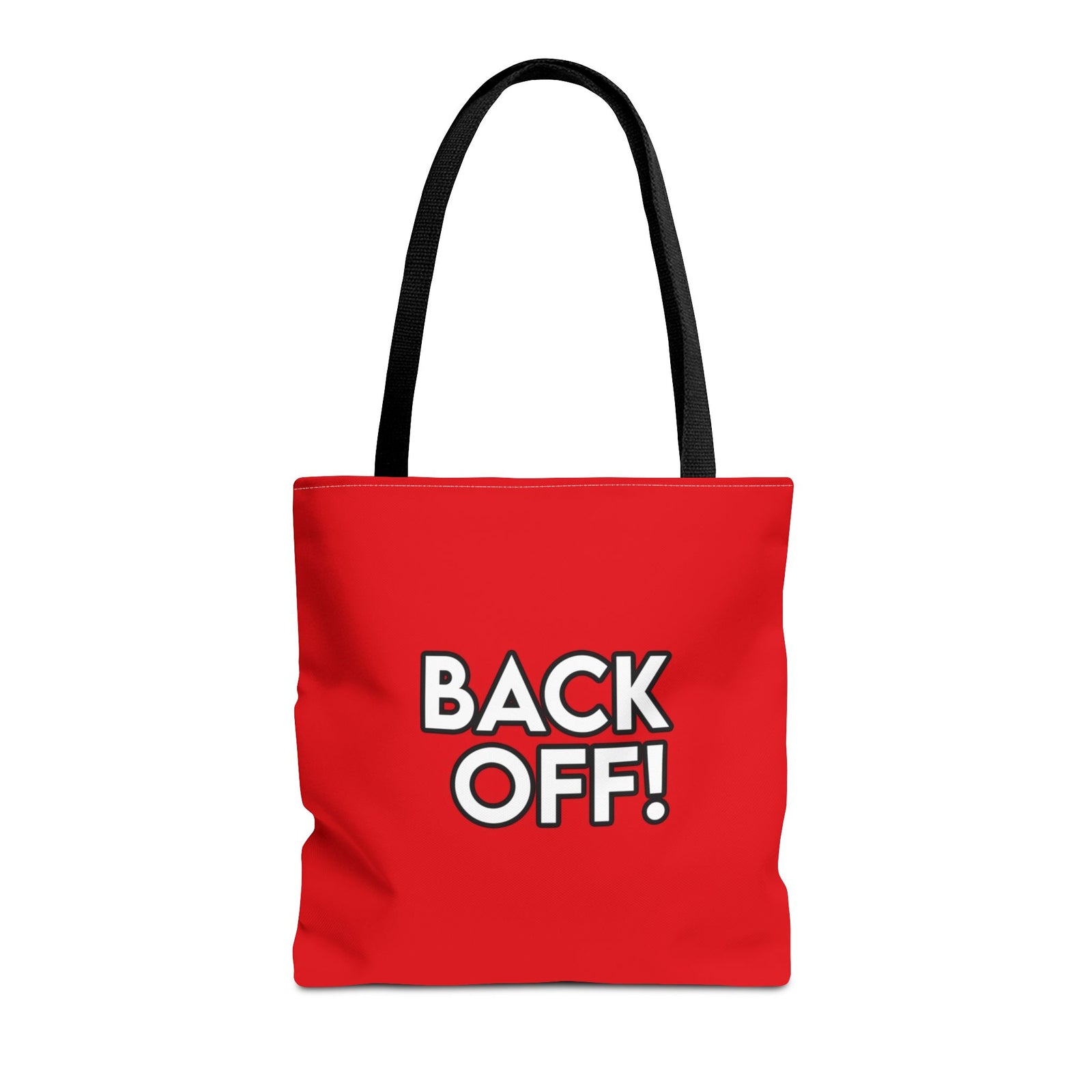 Back Off! Tote Bag — Printed Green Travel Tote