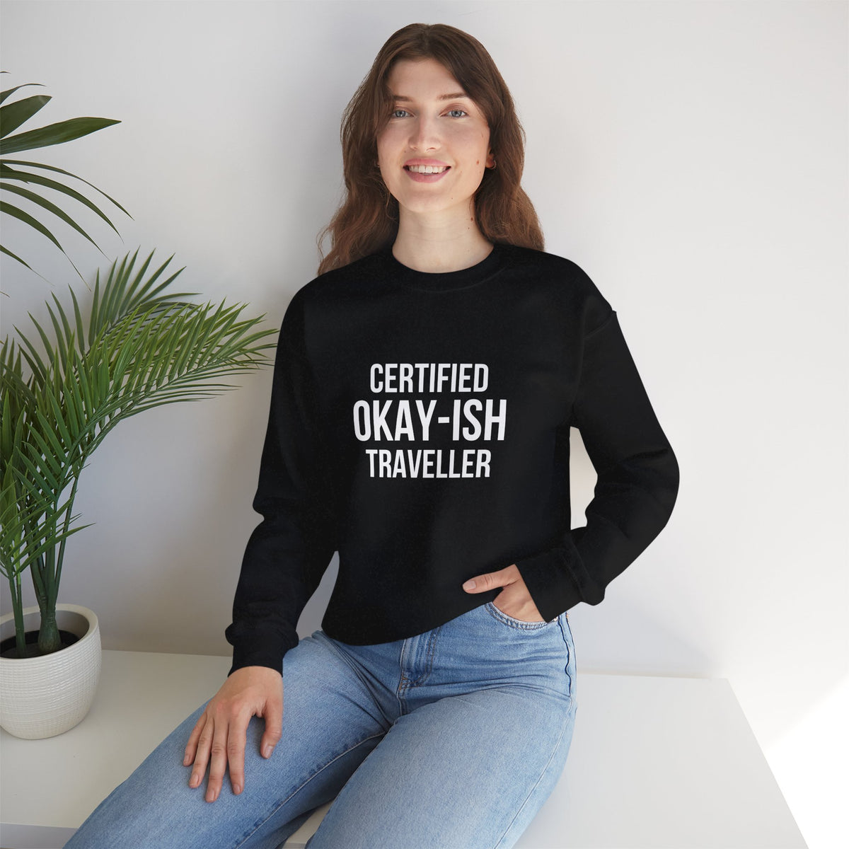 Certified Okay-ish Traveller -  Crewneck Sweatshirt