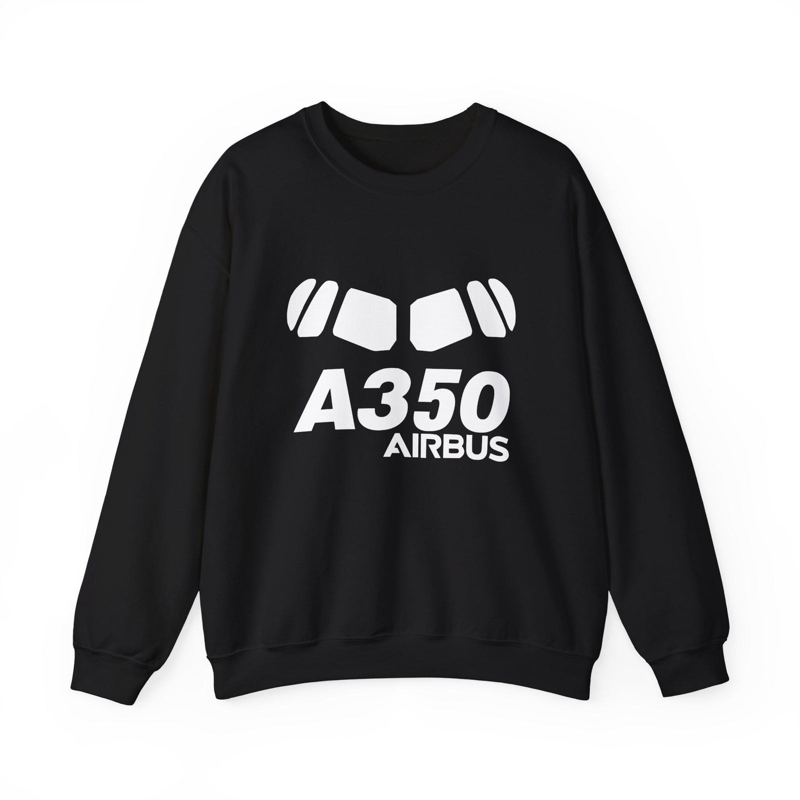 Airbus A350 Windshield Crewneck Sweatshirt - Travel Inspiring Cozy Apparel