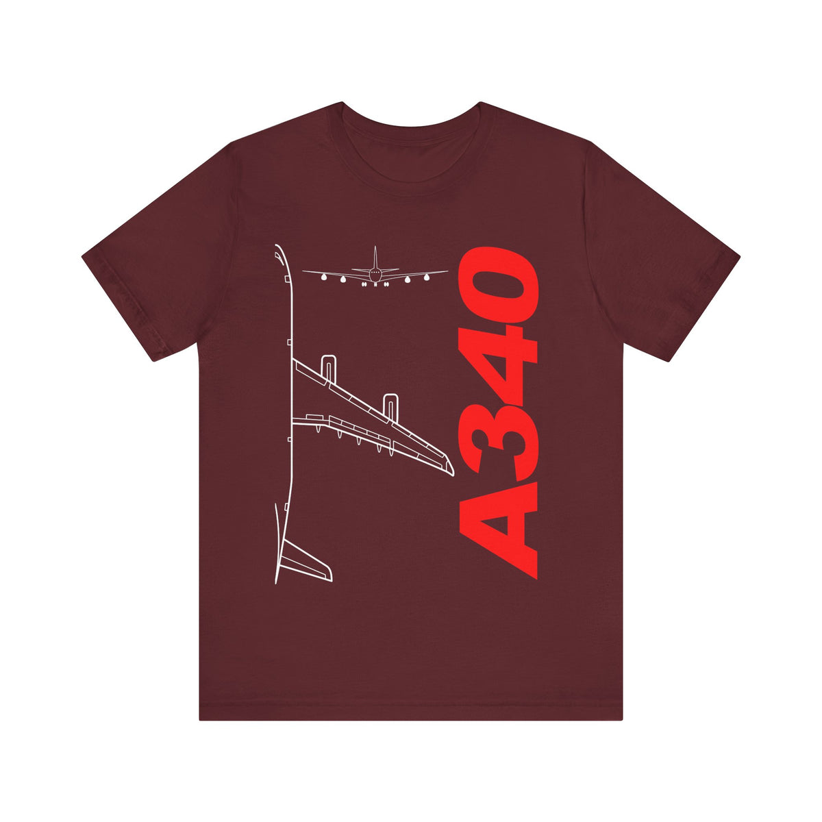 Airbus A340 Unisex Jersey Tee - Perfect for Aviation Enthusiasts