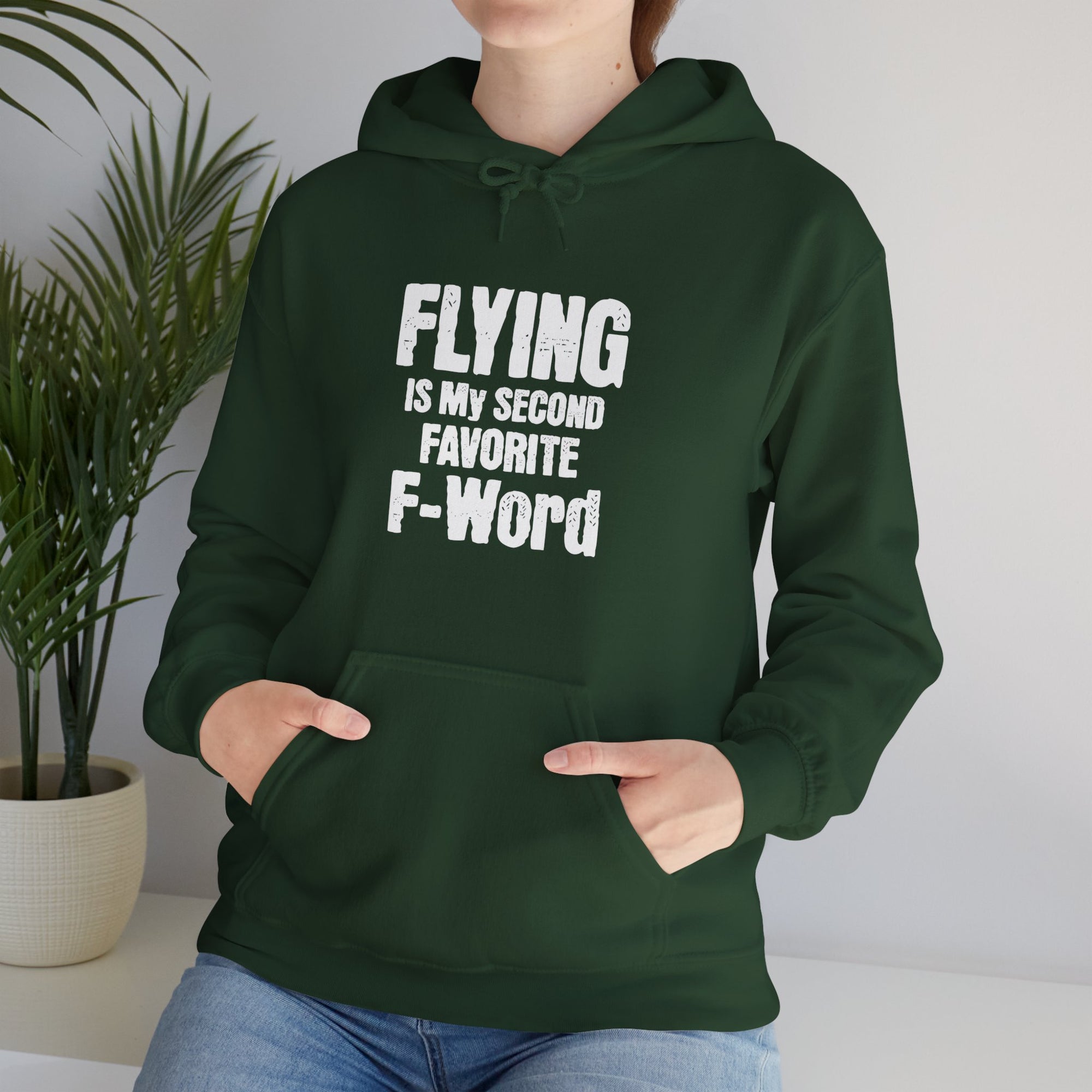 Flying Is My Second Favrite Word  - Pullover Hoodie