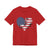 Patriotic Airplanes Heart USA Flag - Unisex Jersey Tee