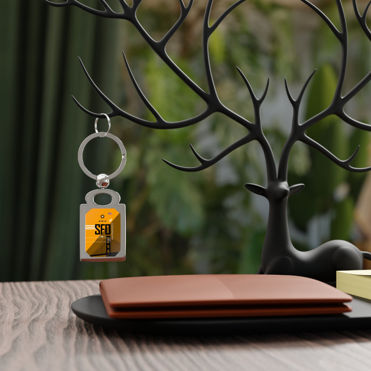 SFO - Rectangle Keyring