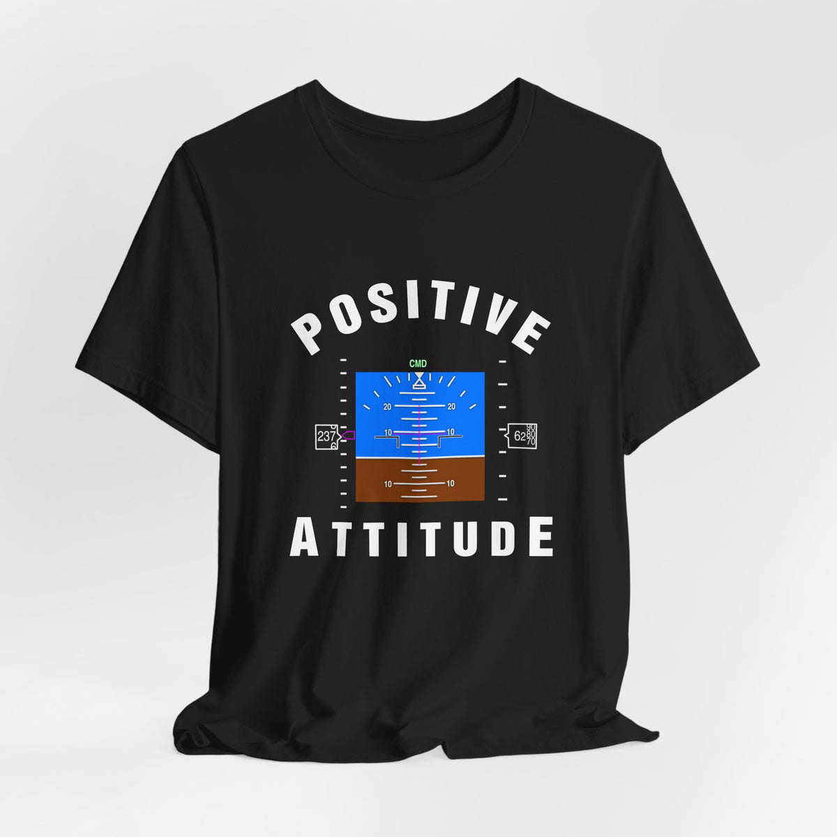 Positive Attitude Unisex Jersey Tee - Perfect for Aviation Enthusiasts