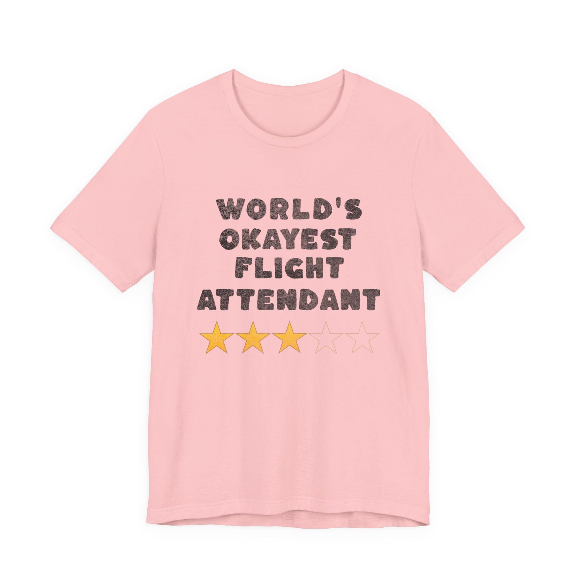 Worlds Okayest Flight Attendant  Unisex Jersey Tee - Perfect for Aviation Enthusiasts