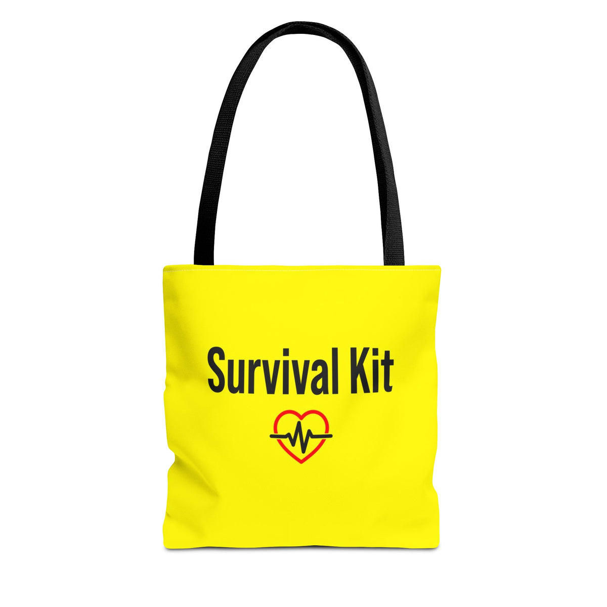 Survival Kit Tote Bag — Printed Green Travel Tote