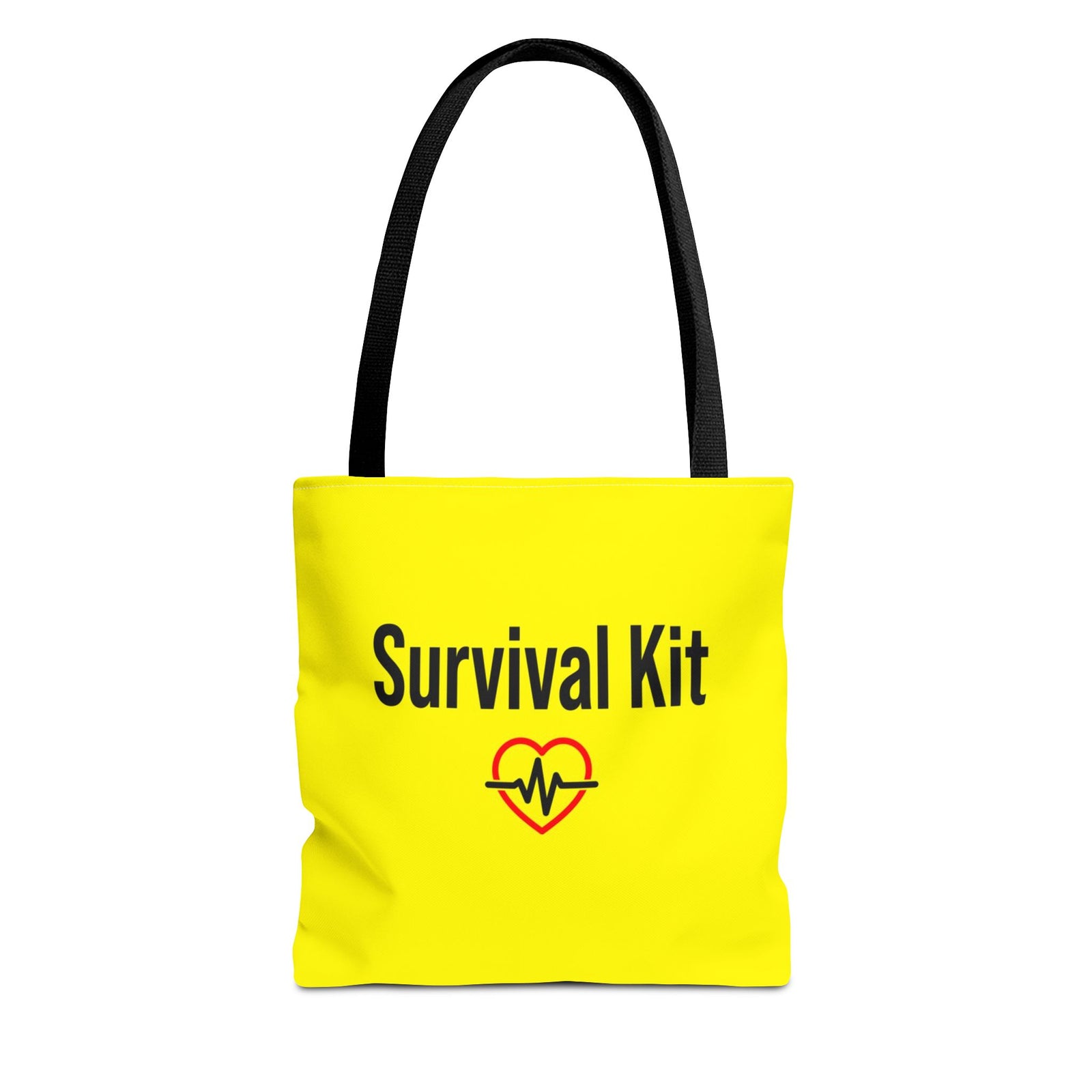 Survival Kit Tote Bag — Printed Green Travel Tote