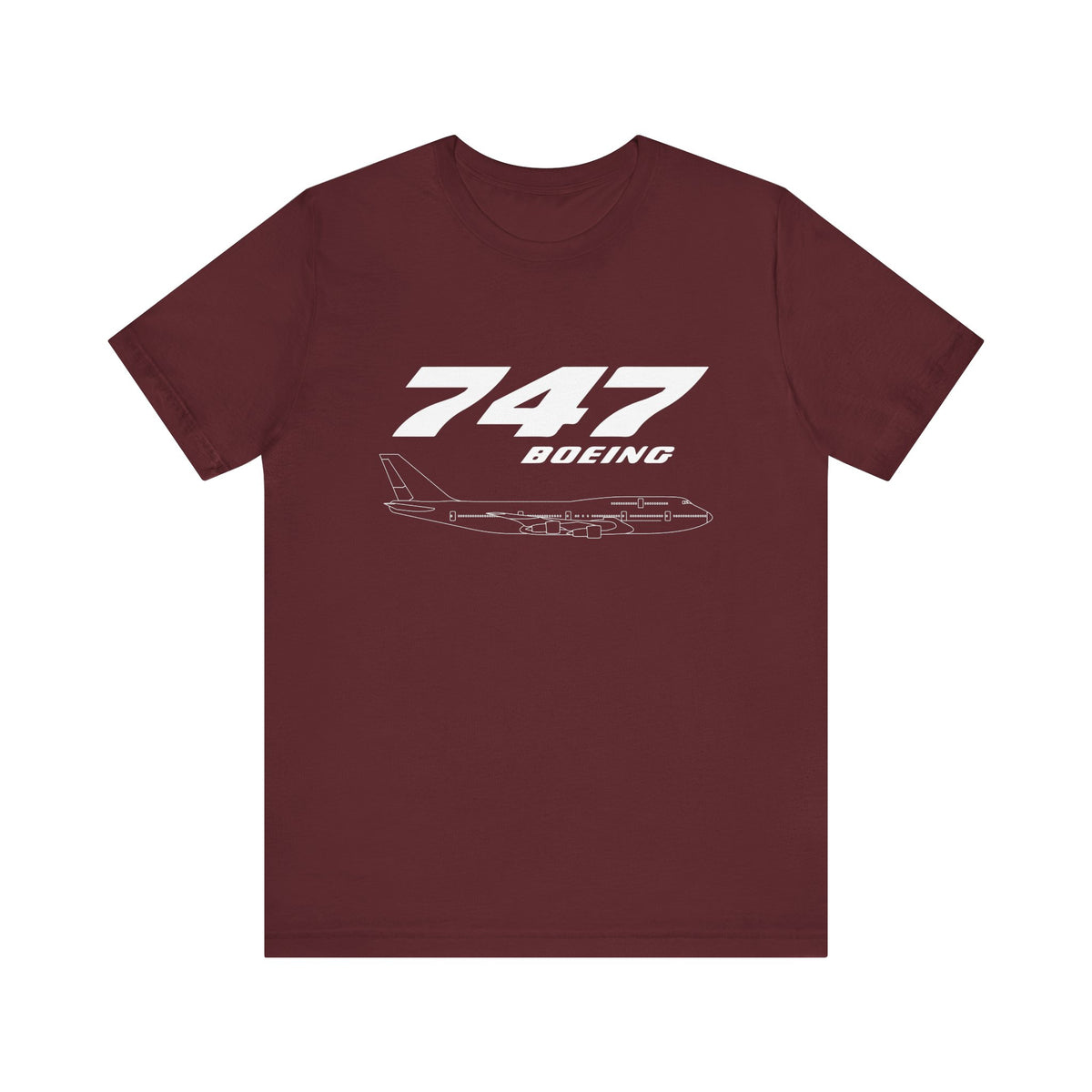747 Unisex Jersey Tee - Perfect for Aviation Enthusiasts