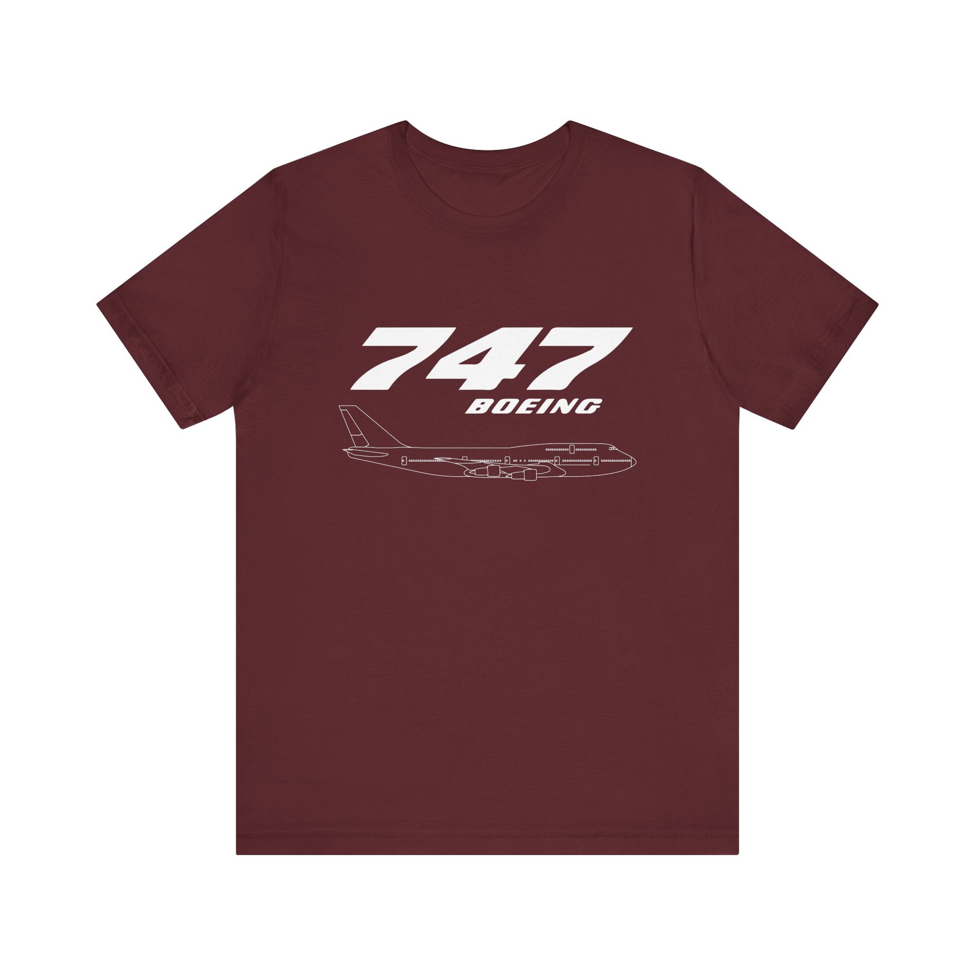 747 Unisex Jersey Tee - Perfect for Aviation Enthusiasts