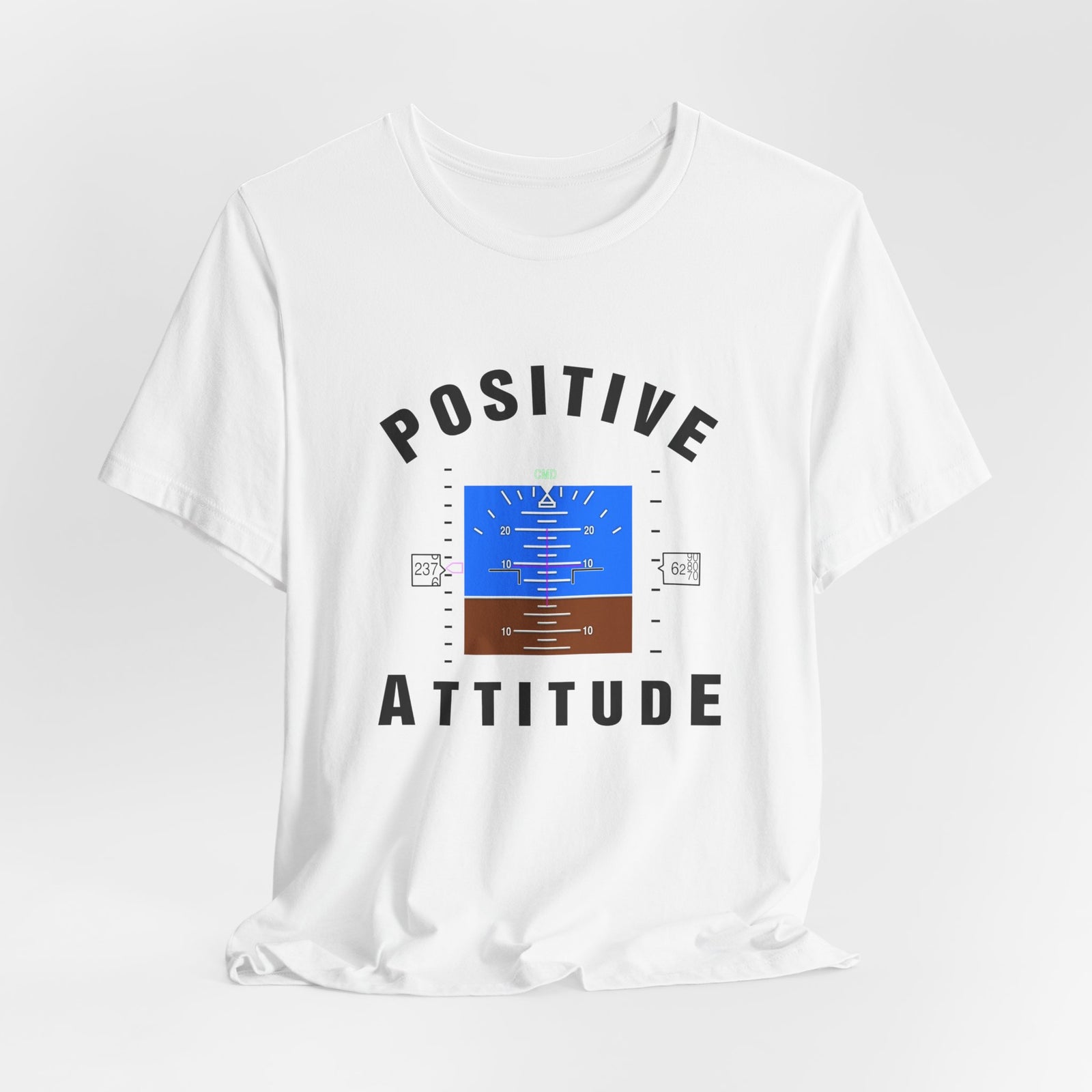 Positive Attitude Unisex Jersey Tee - Perfect for Aviation Enthusiasts