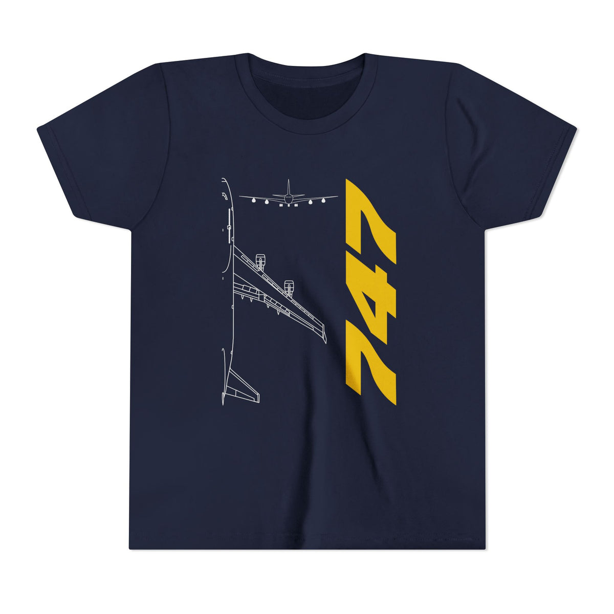 Boeing 747 - Unisex Youth Short Sleeve Tee