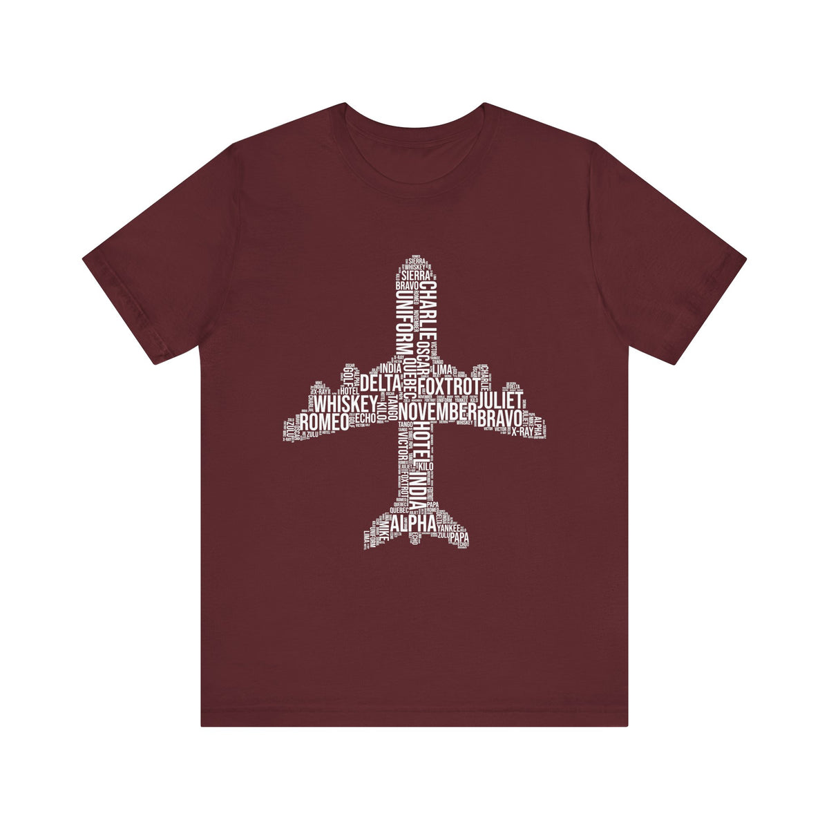 Airplane Typography  - Unisex Jersey Tee