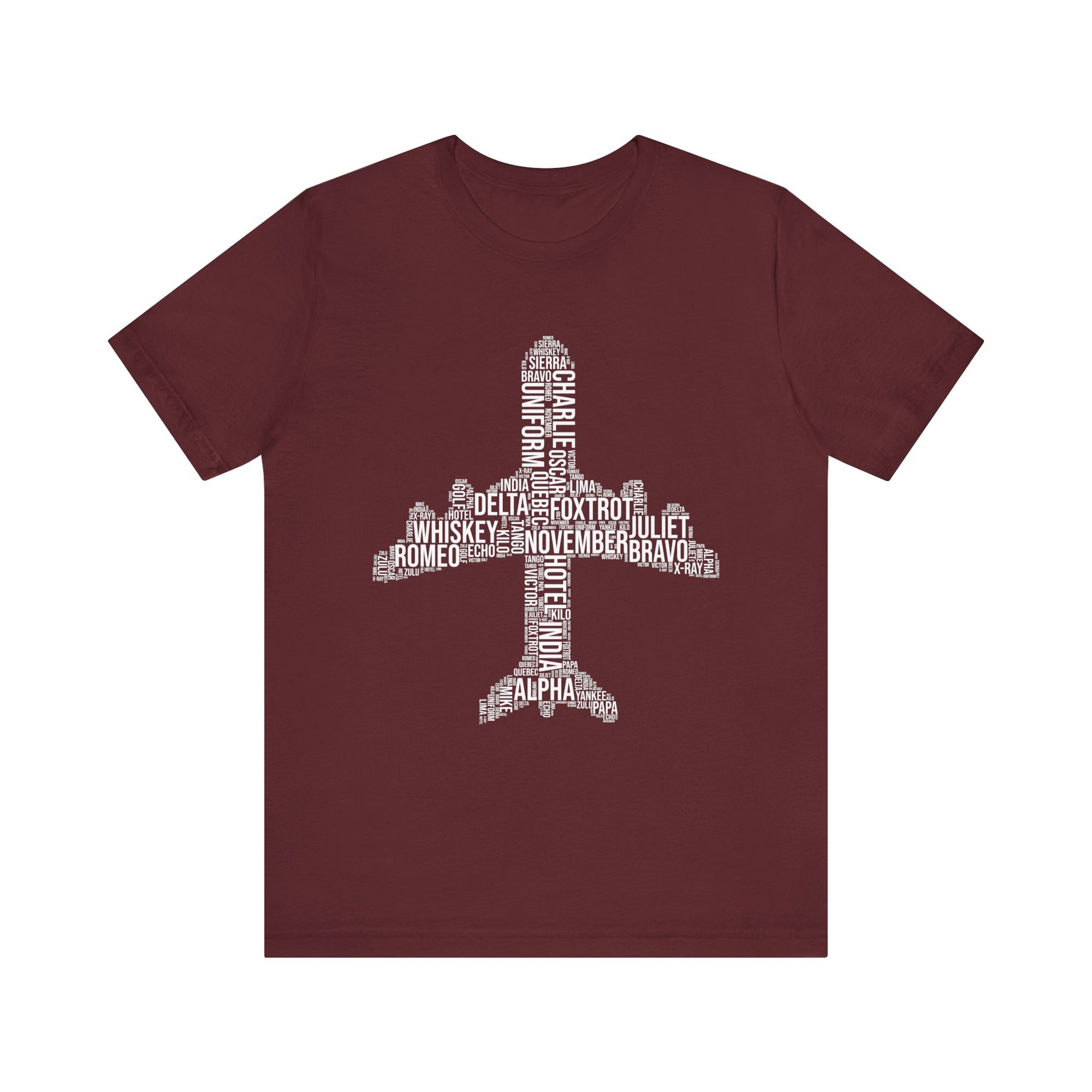 Airplane Typography  - Unisex Jersey Tee