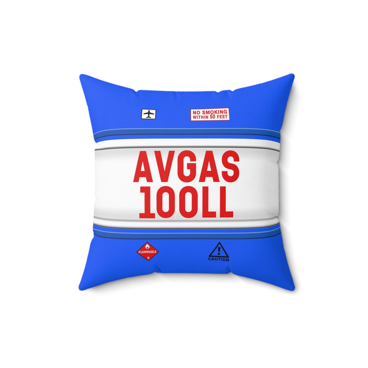 Avgas 100ll - Spun Polyester Square Pillow