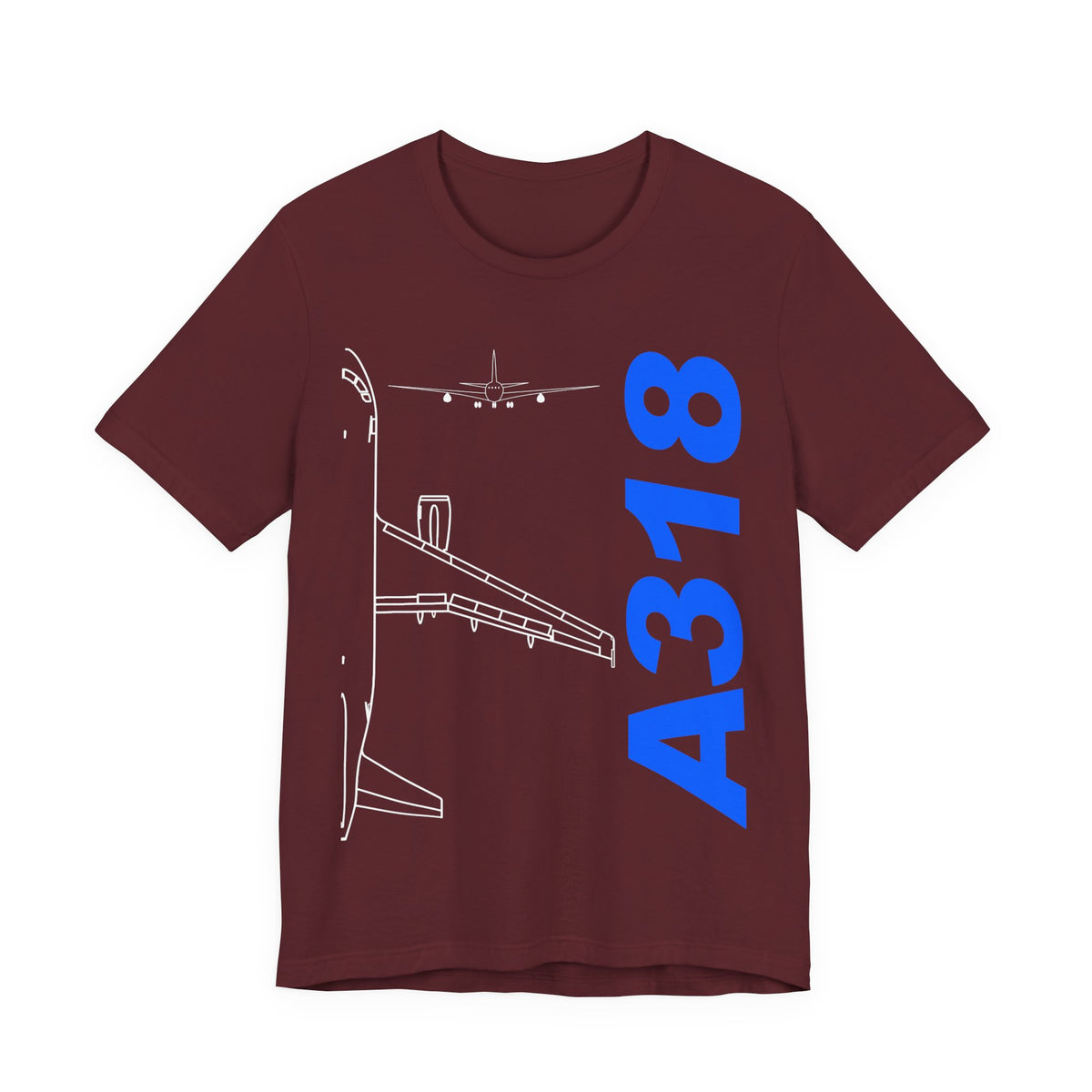 Airbus A318 Unisex Jersey Tee - Perfect for Aviation Enthusiasts