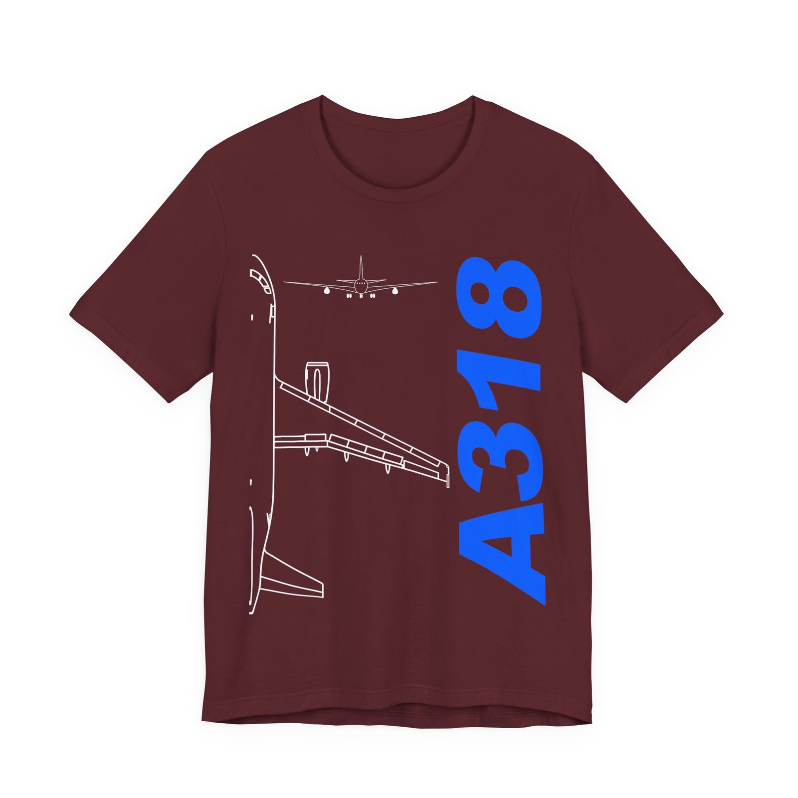 Airbus A318 Unisex Jersey Tee - Perfect for Aviation Enthusiasts