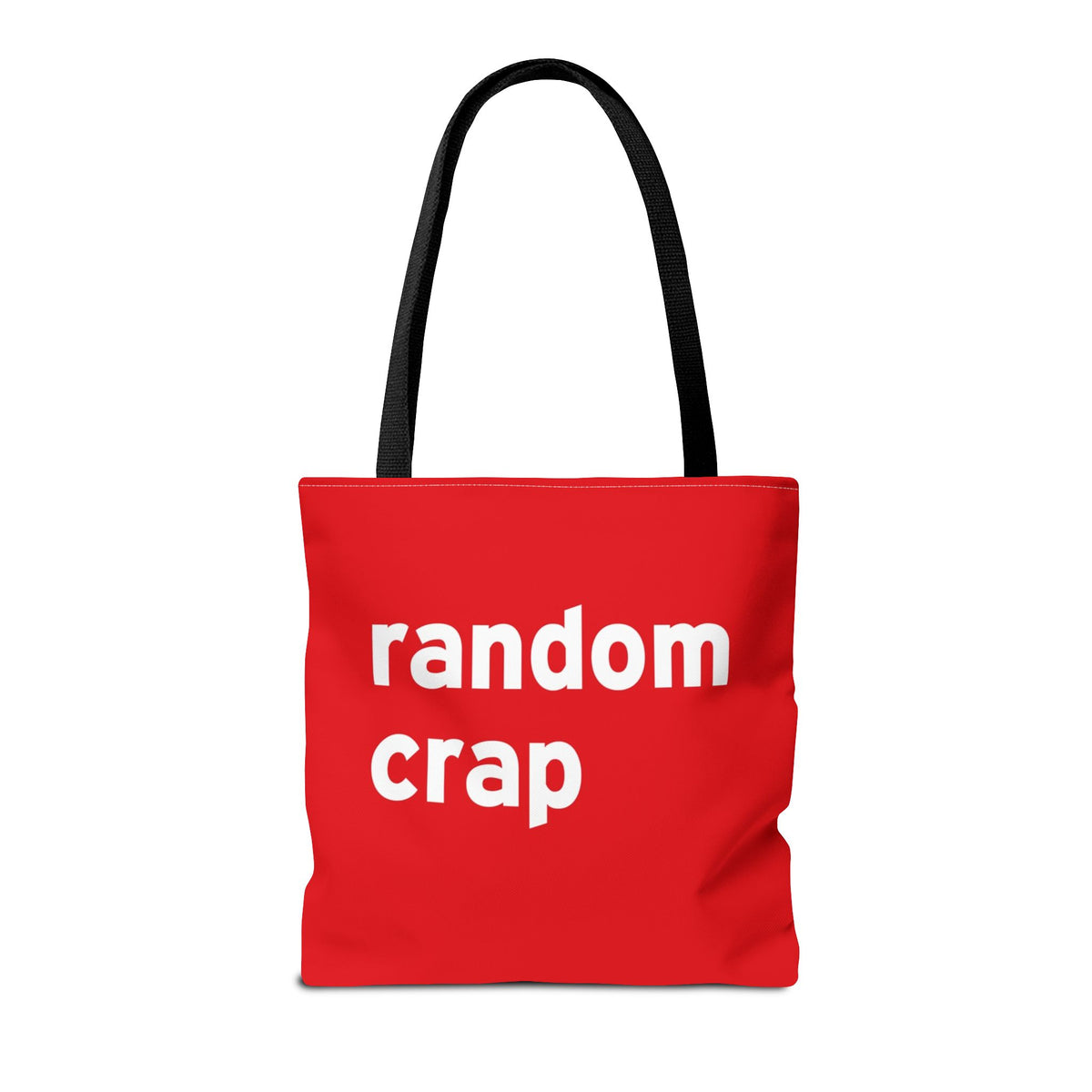 Random Crap Tote Bag — Printed Green Travel Tote