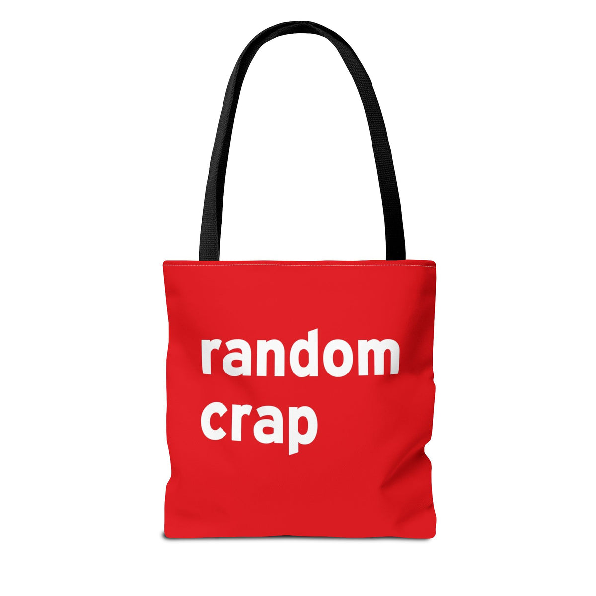 Random Crap Tote Bag — Printed Green Travel Tote