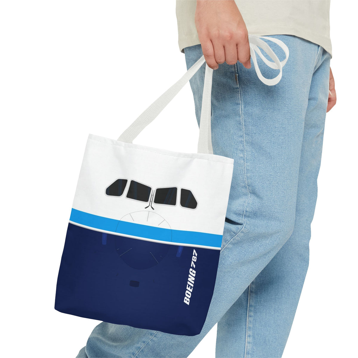 787 Tote Bag — Printed Green Travel Tote