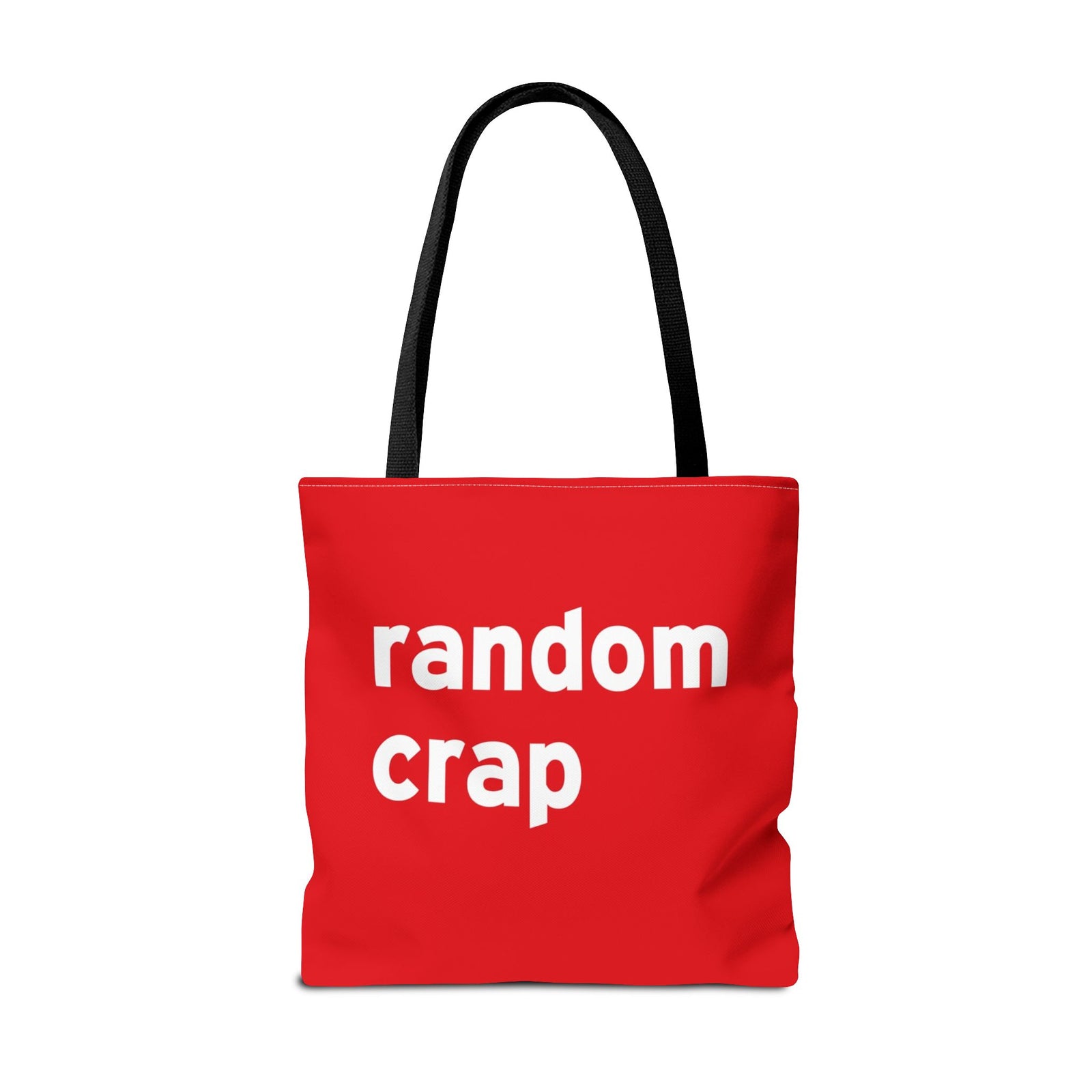 Random Crap Tote Bag — Printed Green Travel Tote