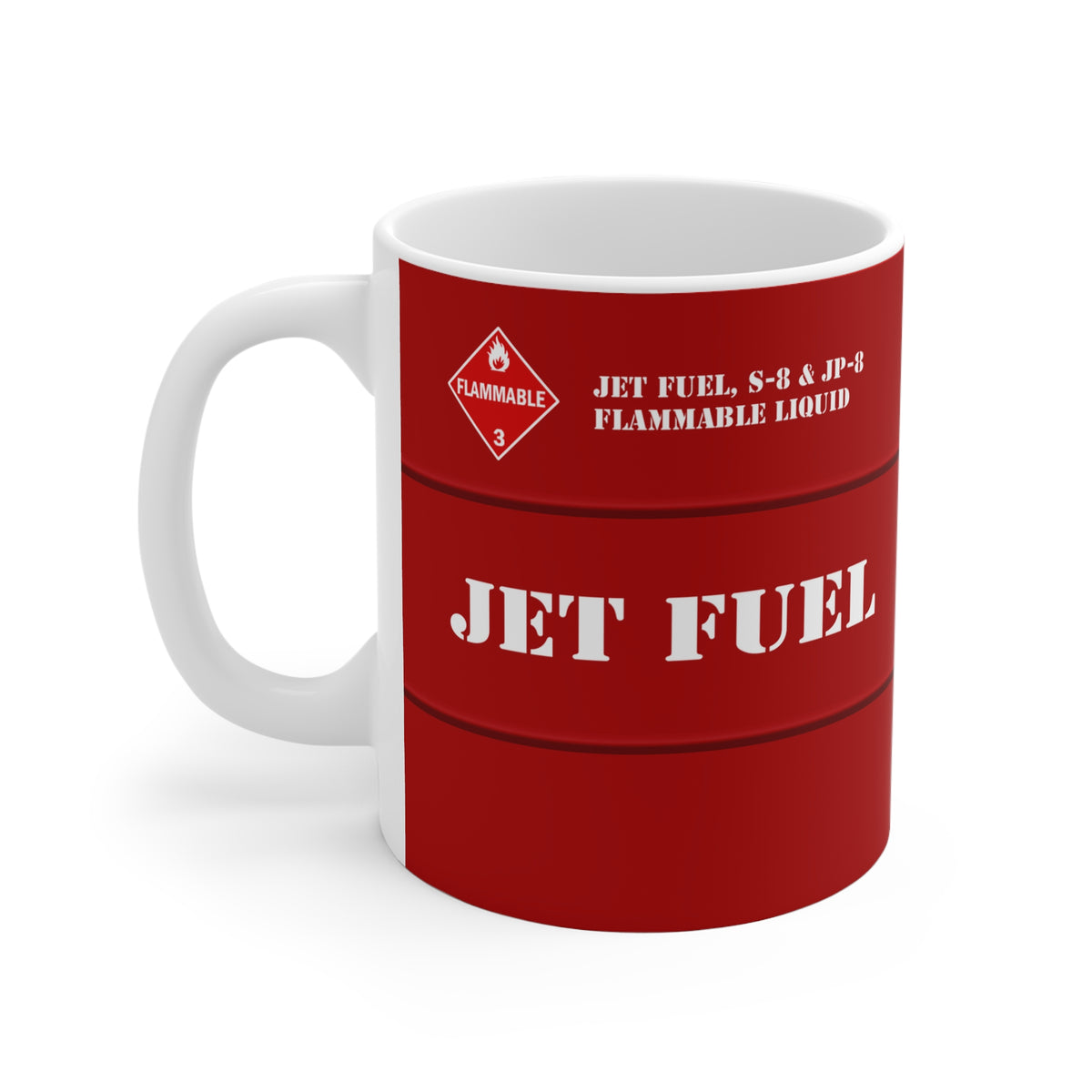Jet Fuel  - 11oz Ceramic Coffee Cup for Aviation Enthusiasts