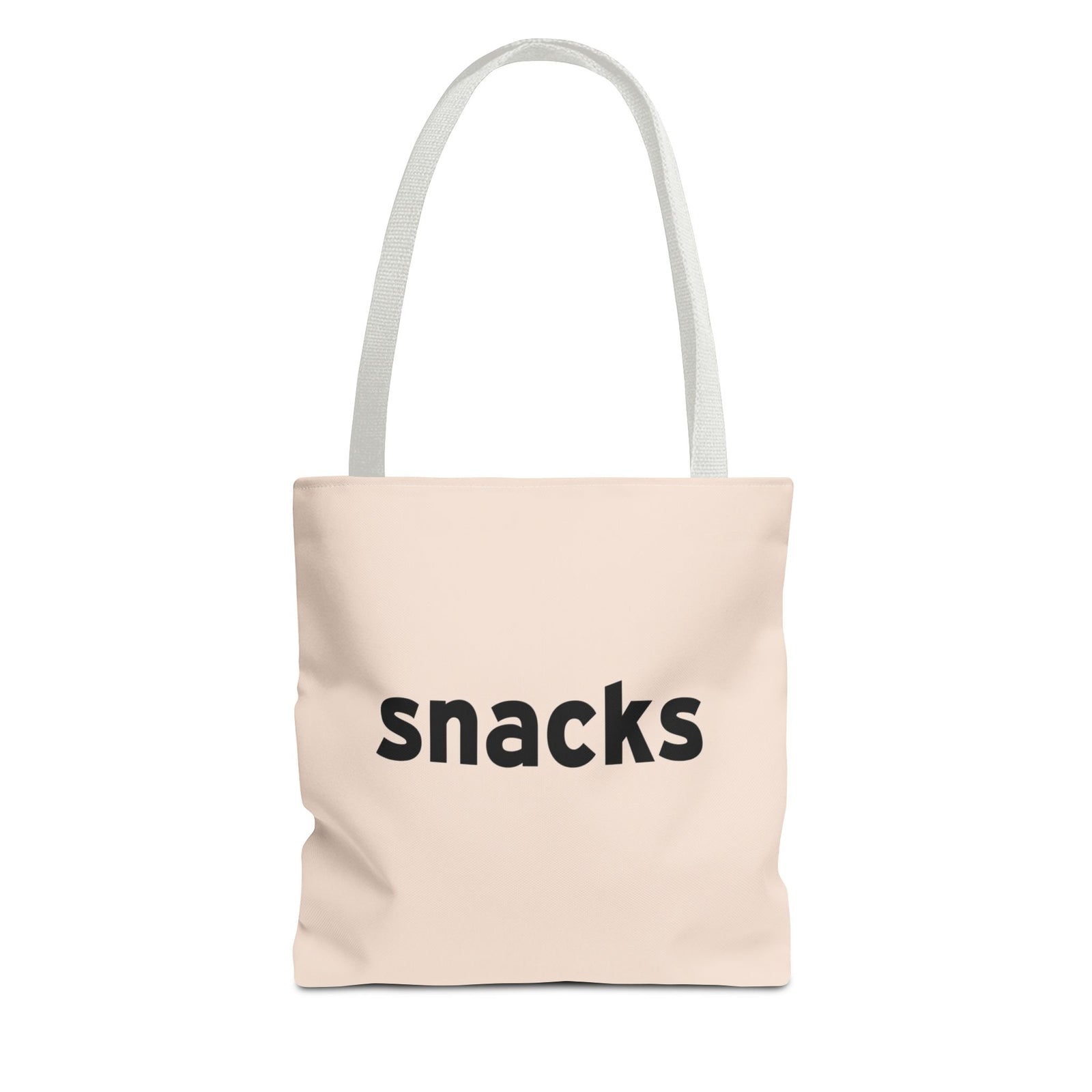 Snacks Tote Bag — Printed Green Travel Tote