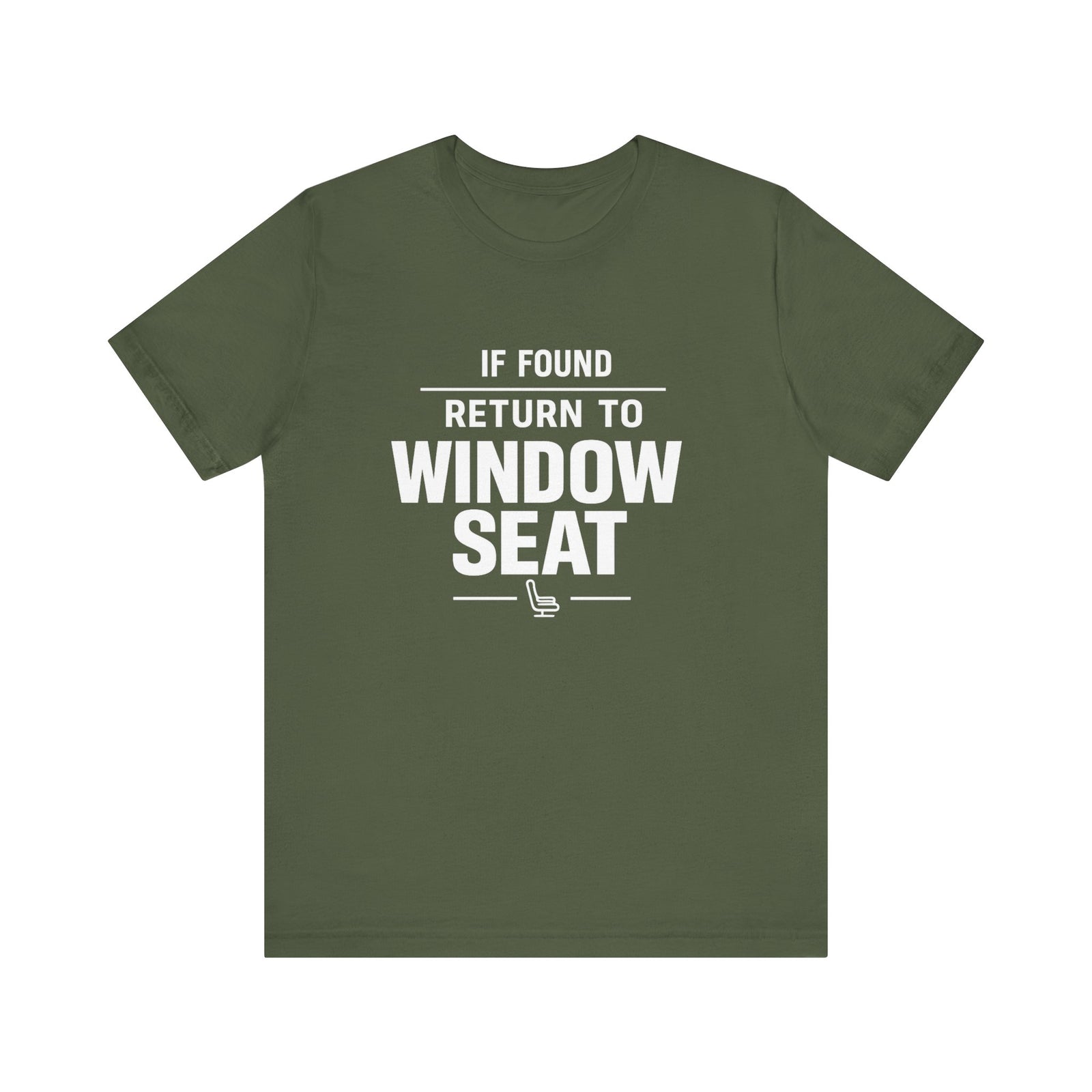 If Found Return to Window Seat - Unisex Jersey Tee