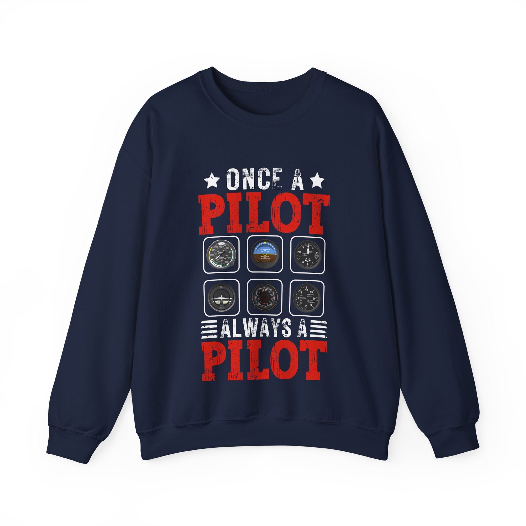 Once A Pilot Always A Pilot   -  Unisex Crewneck Sweatshirt