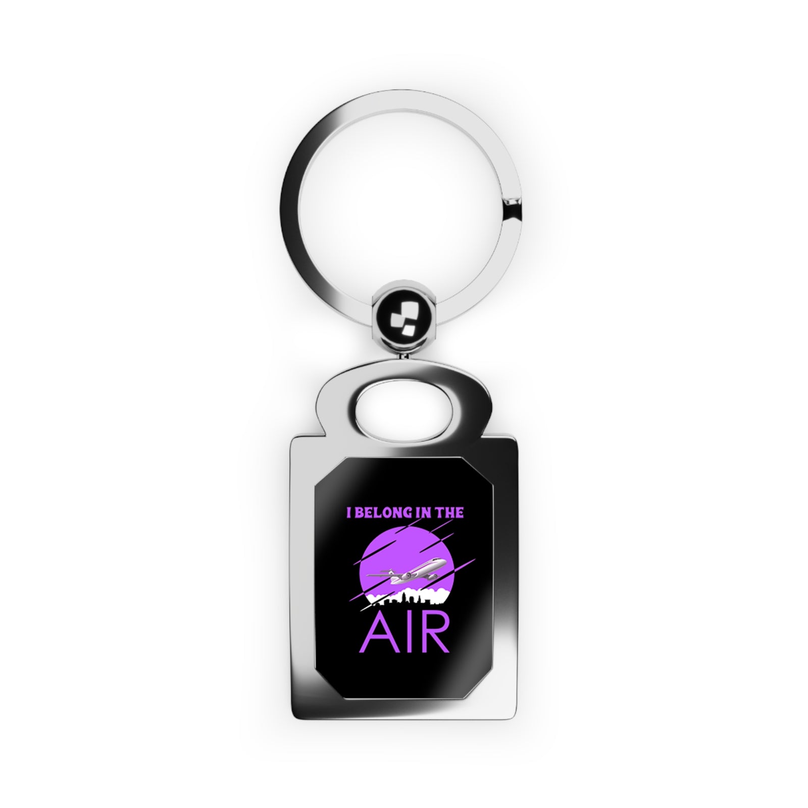 I Belong In The Air - Rectangle Keyring