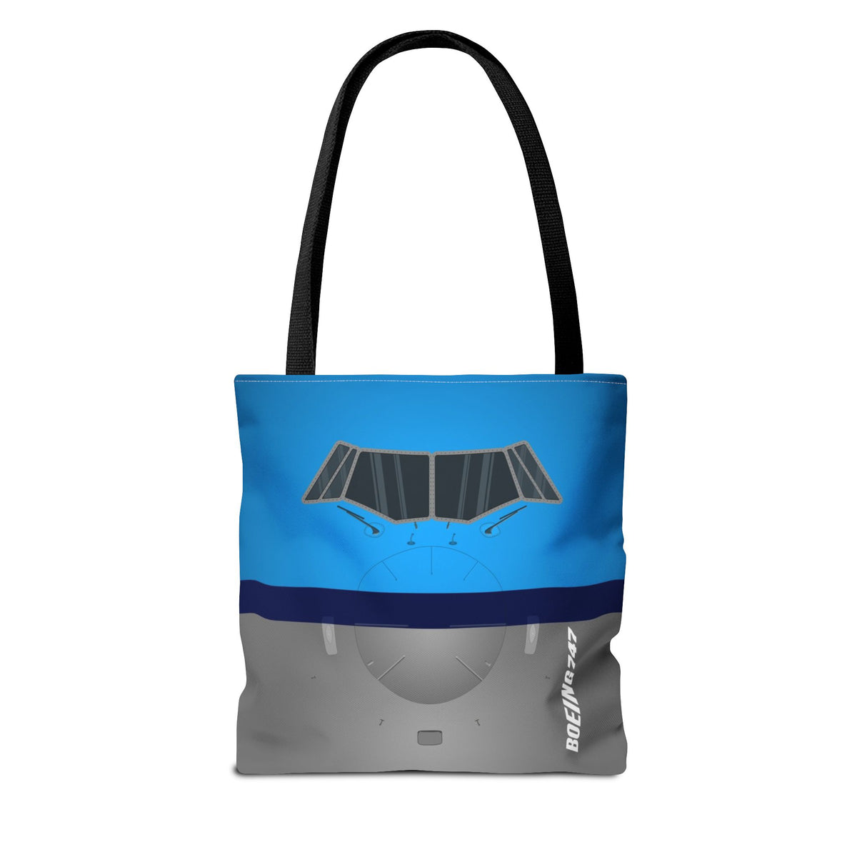 KLM 747 Tote Bag — Printed Green Travel Tote