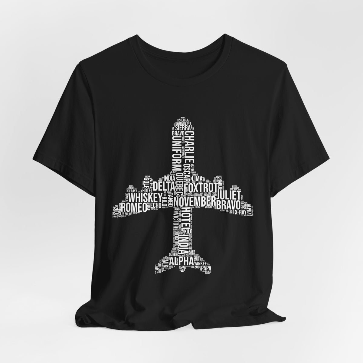 Airplane Typography  - Unisex Jersey Tee